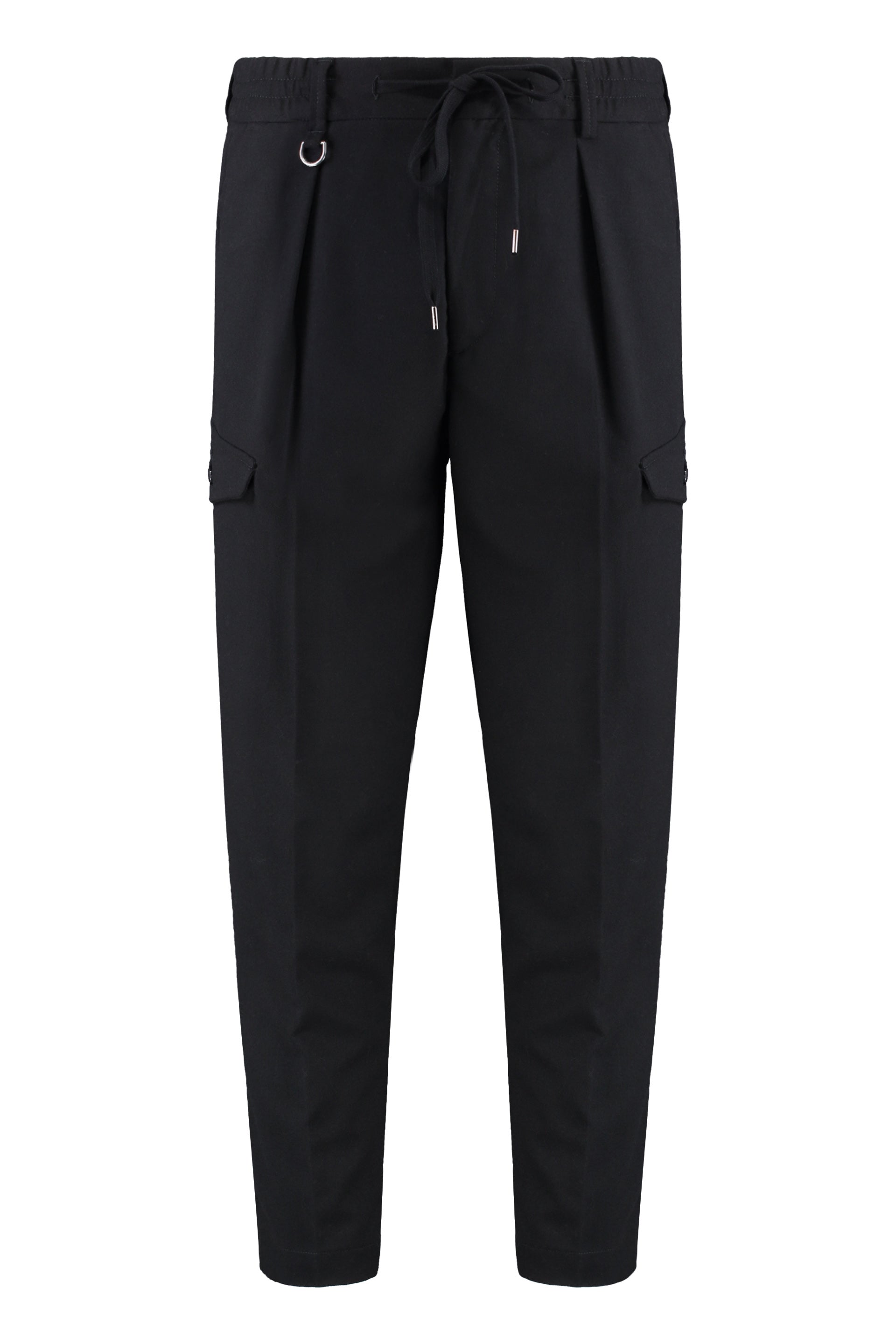 PAOLO PECORA Viscose Blend Trousers for Men