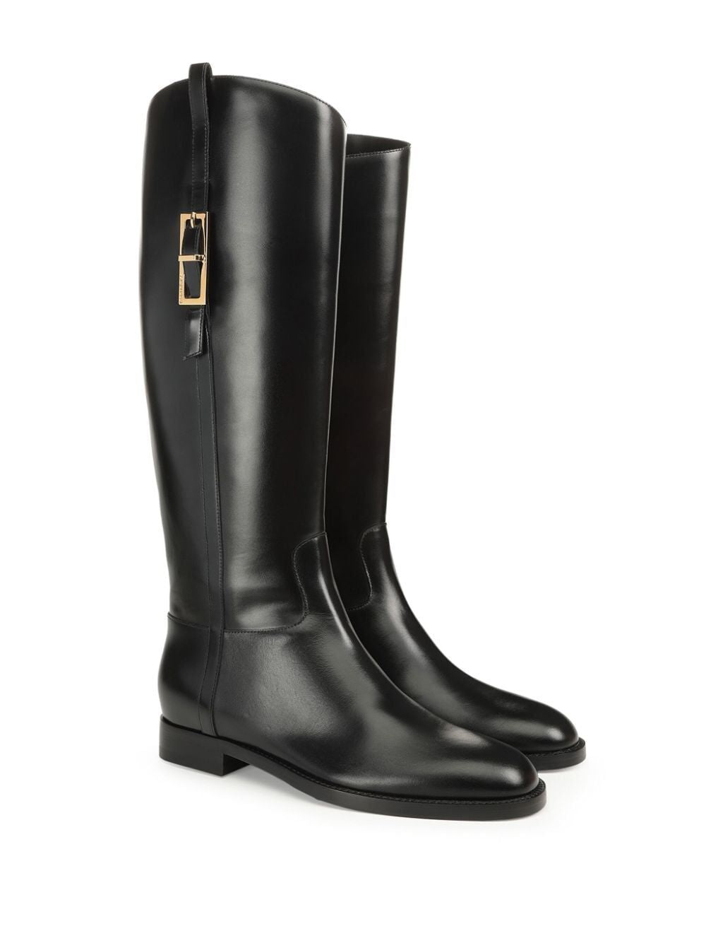 SERGIO ROSSI Glossy Leather Boots for Women - FW24 Collection