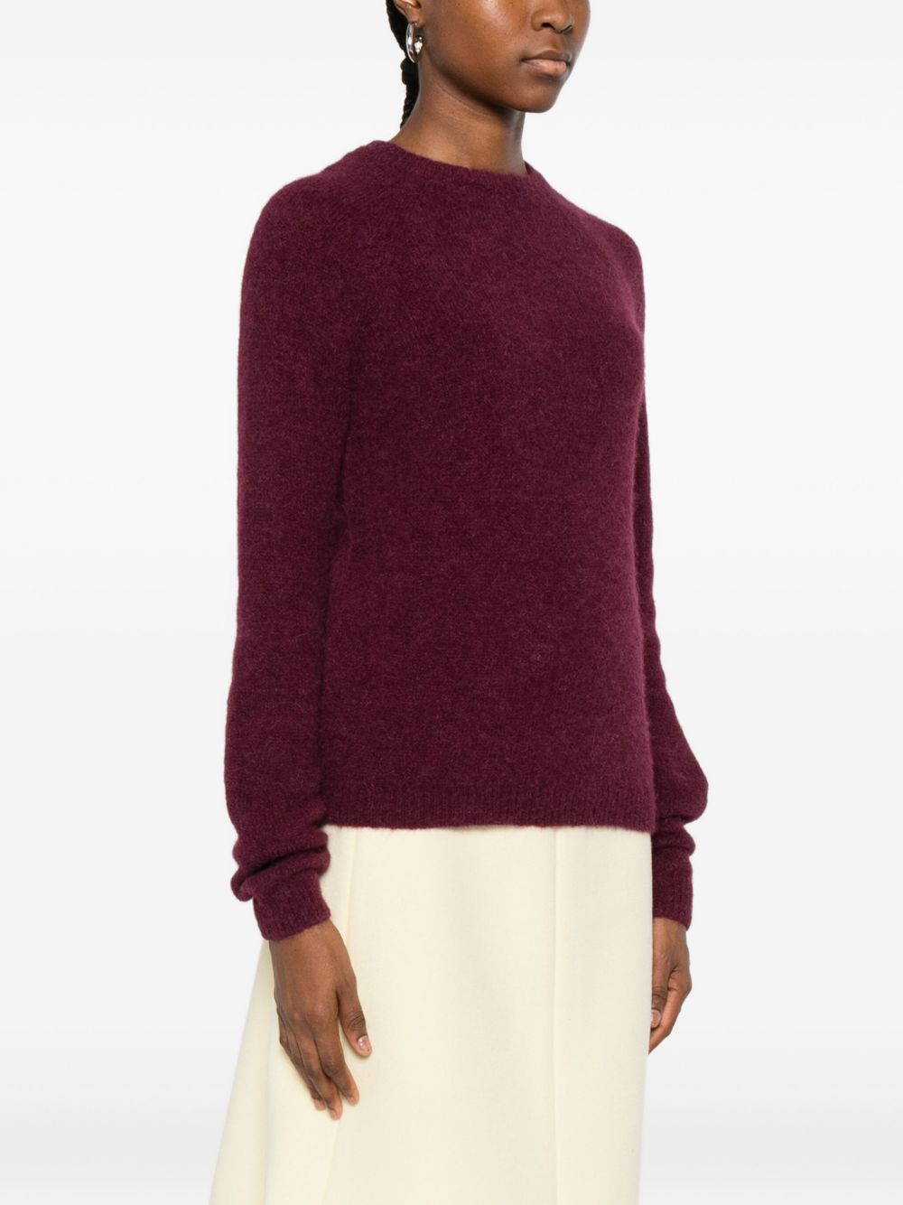 BASE MILANO Wool Crewneck Sweater for Women - Autumn Essential