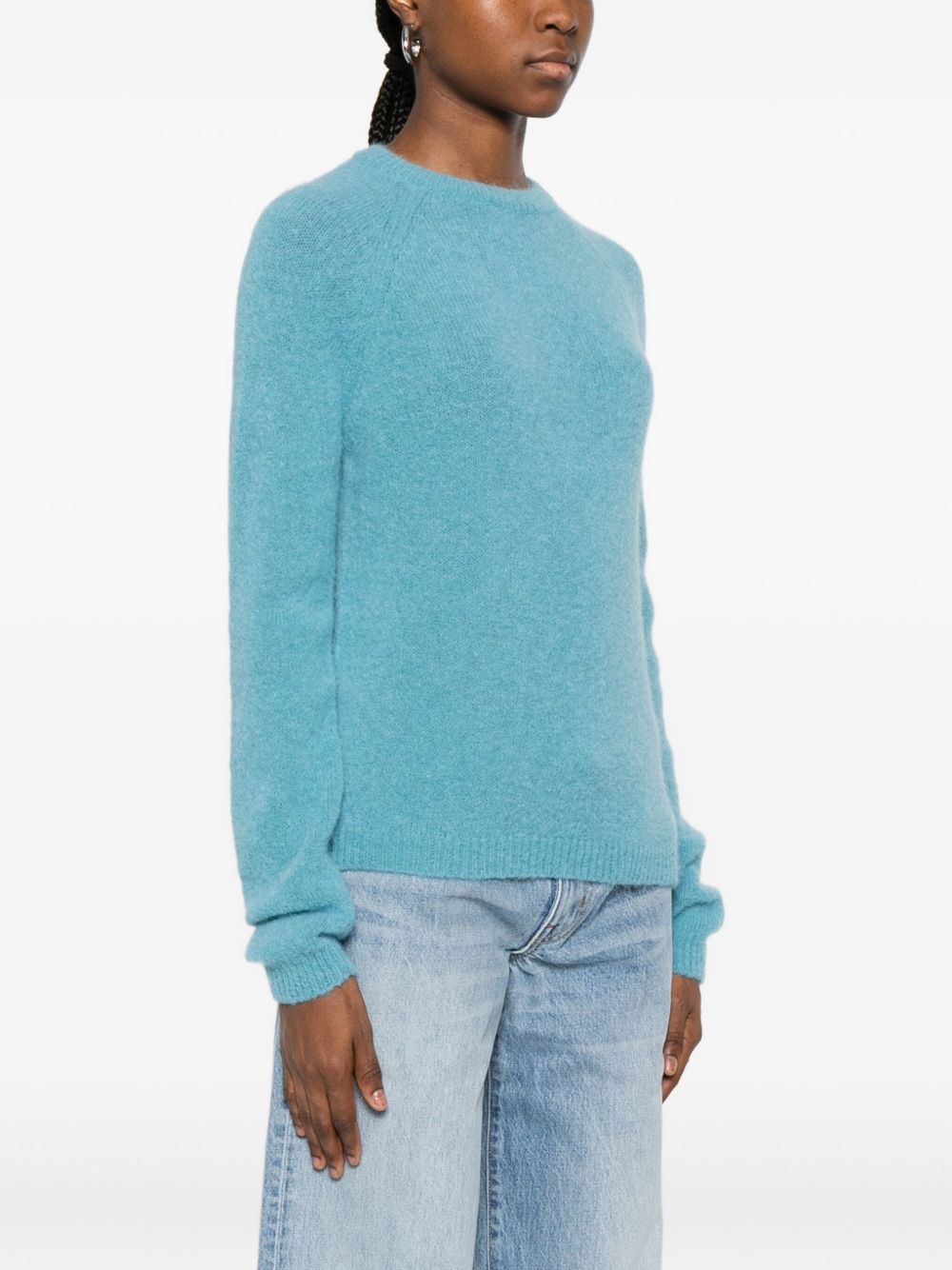 BASE MILANO Wool Crewneck Sweater for Women