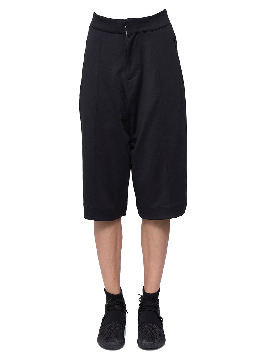 Y-3 Chic 3/4 Trousers with Zip and Button Closure