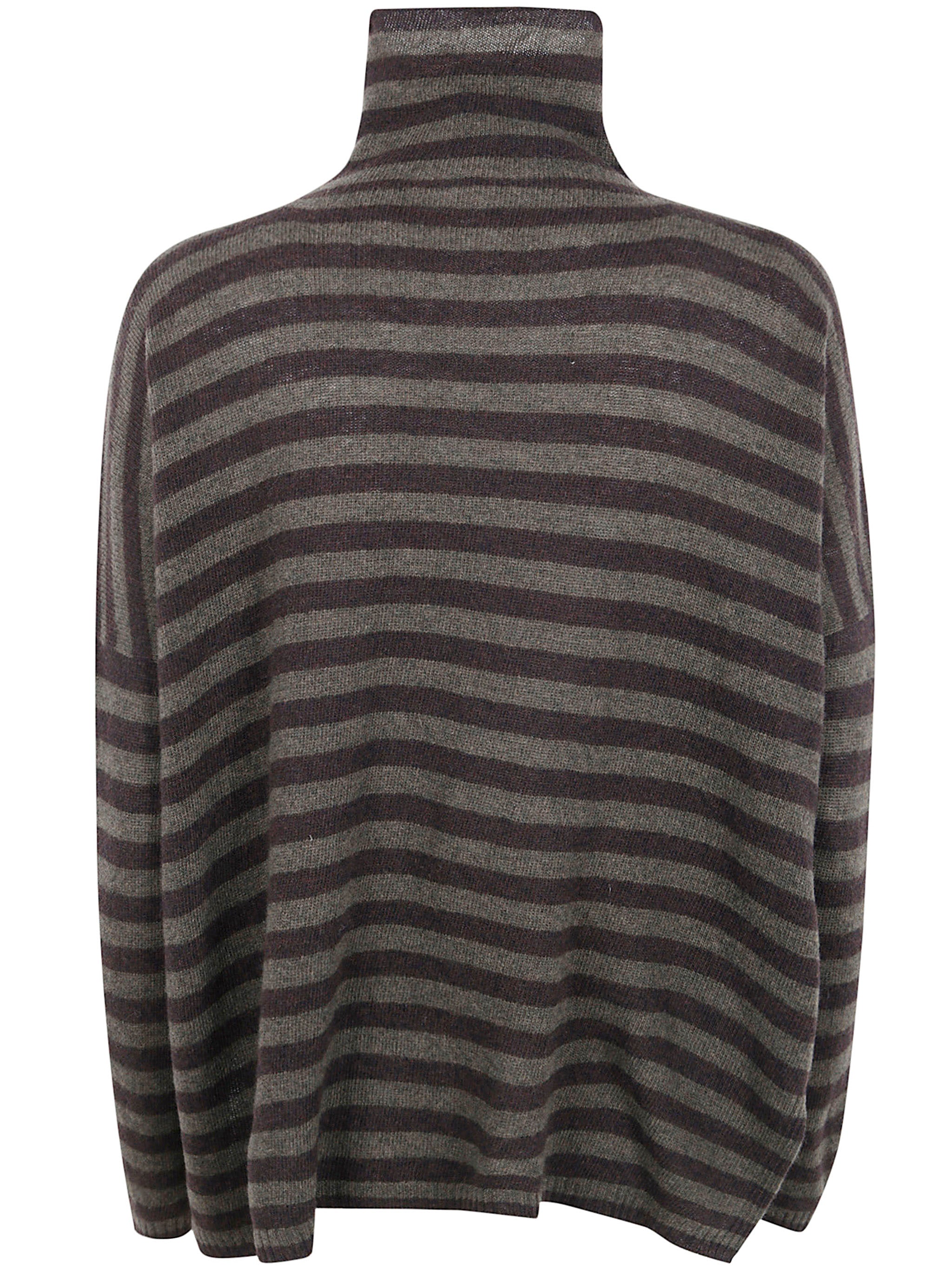 BASE Extrafine Merino Wool Striped Turtleneck