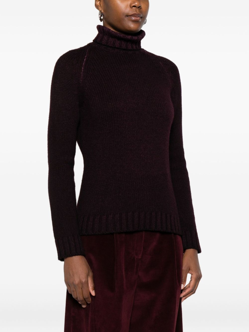 BASE MILANO Wool Turtleneck Jumper for Women