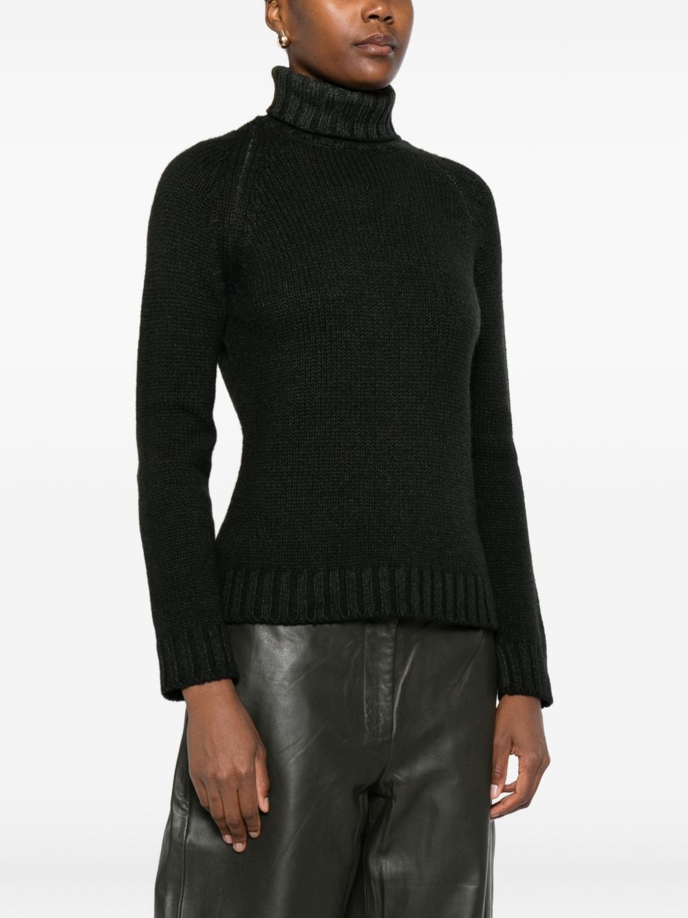 BASE MILANO Wool Turtleneck Jumper for Women