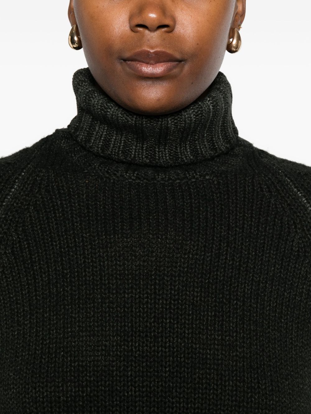 BASE MILANO Wool Turtleneck Jumper for Women