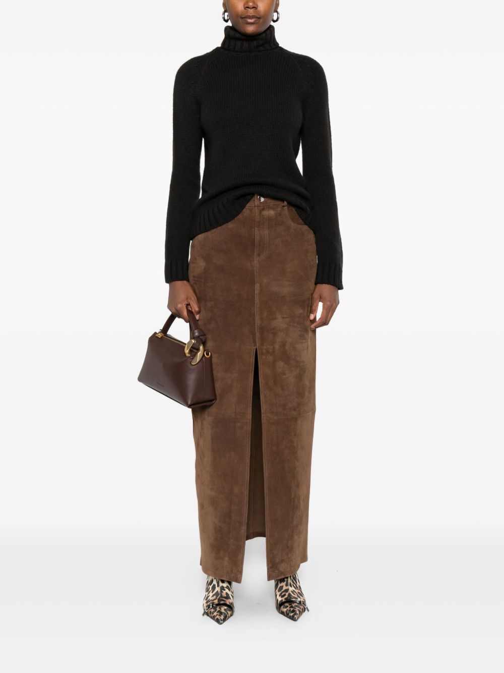 BASE MILANO Classic Wool Turtleneck Jumper - Women's