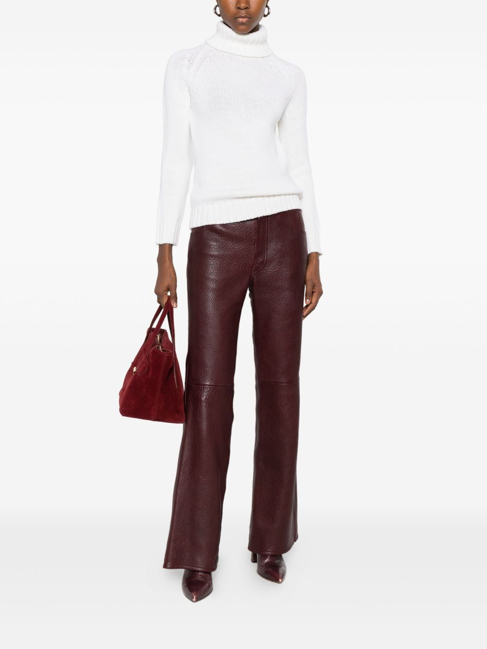 BASE MILANO Women's Wool Turtle-Neck Jumper