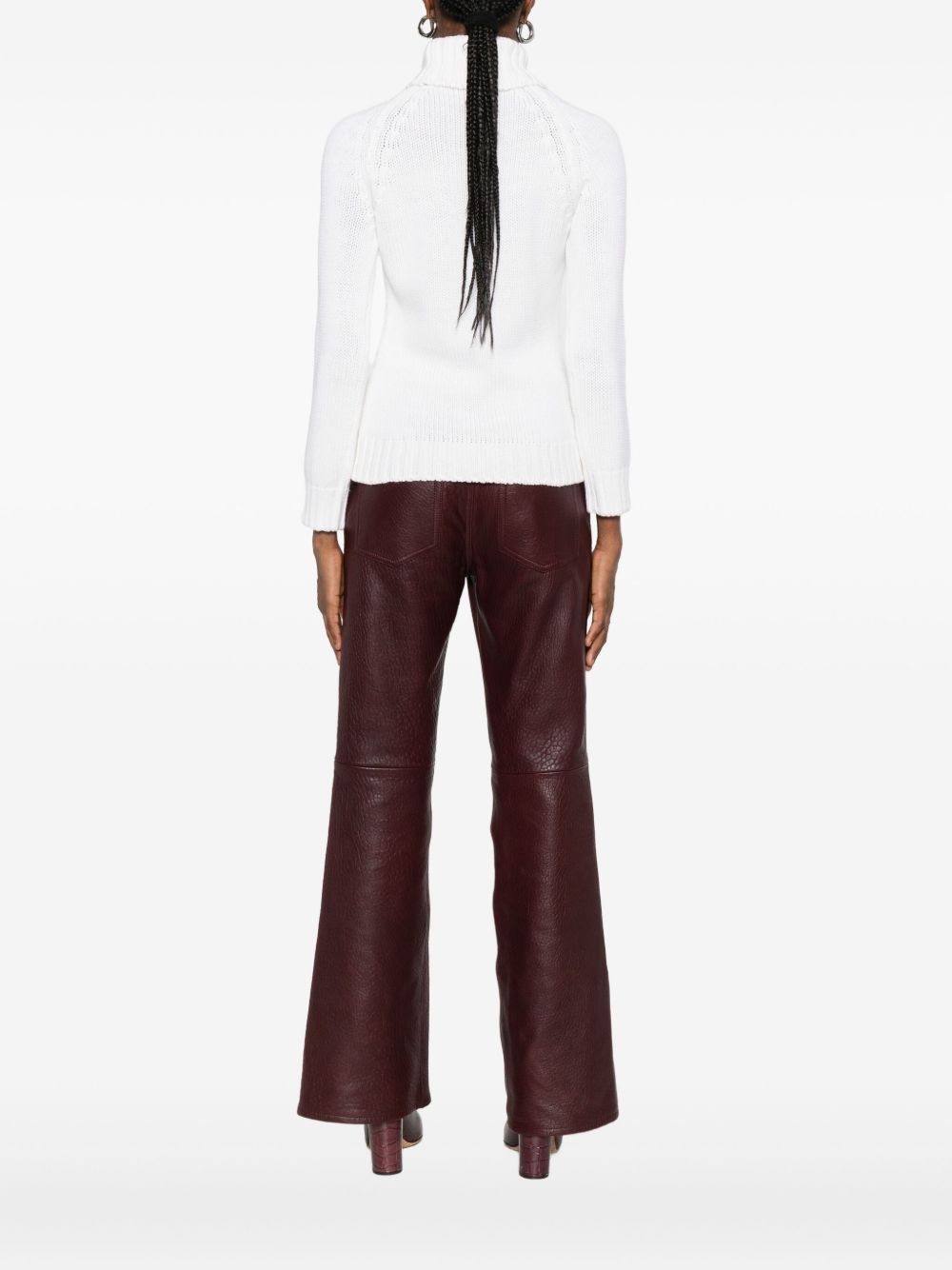 BASE MILANO Women's Wool Turtle-Neck Jumper