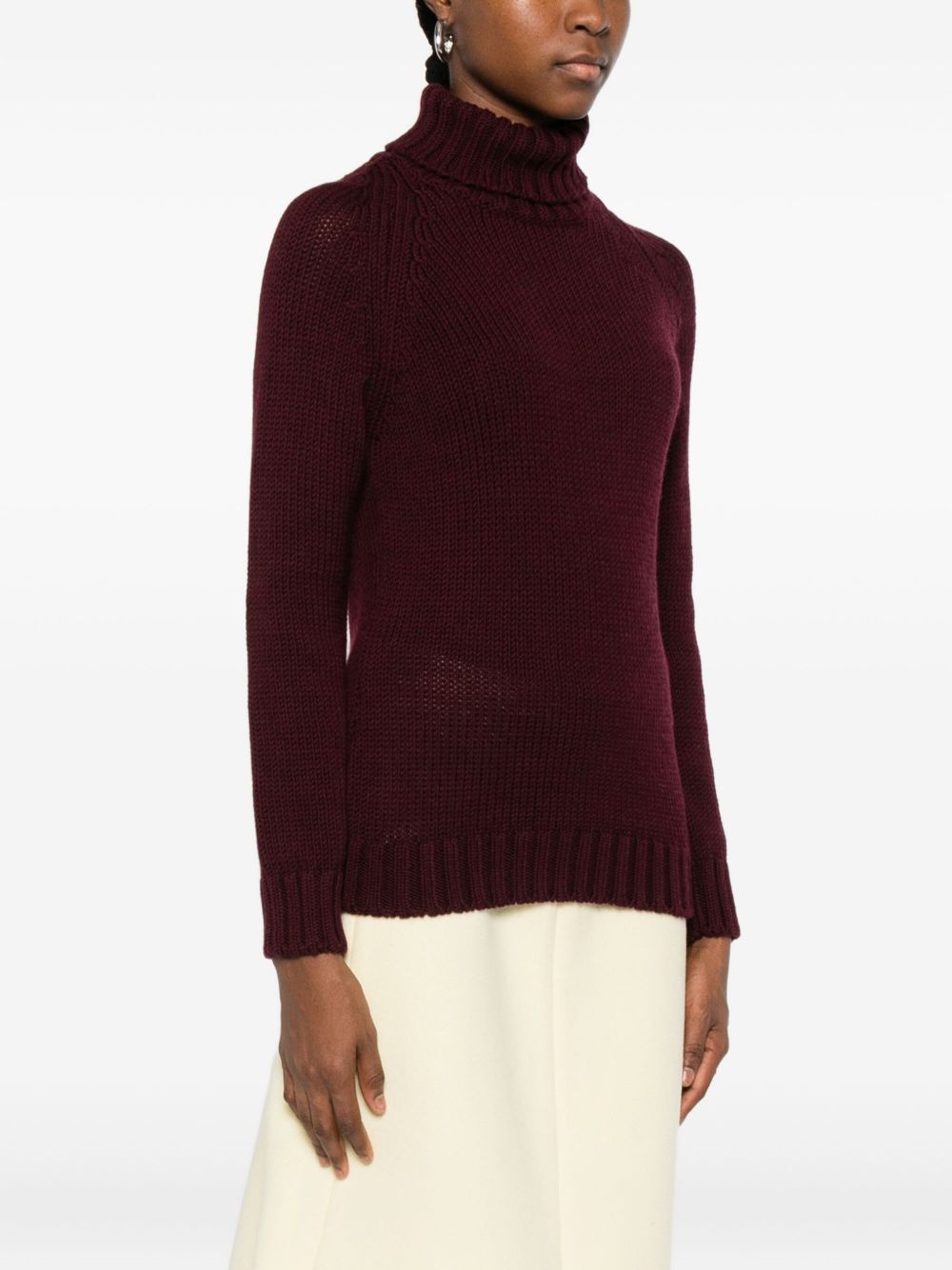 BASE MILANO Women’s Wool Turtle-Neck Jumper