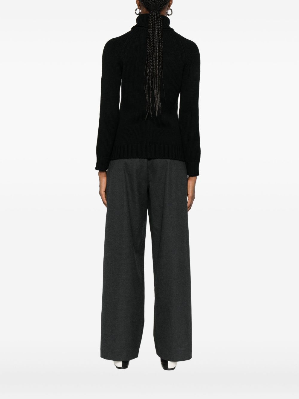 BASE MILANO Wool Turtleneck Jumper for Women