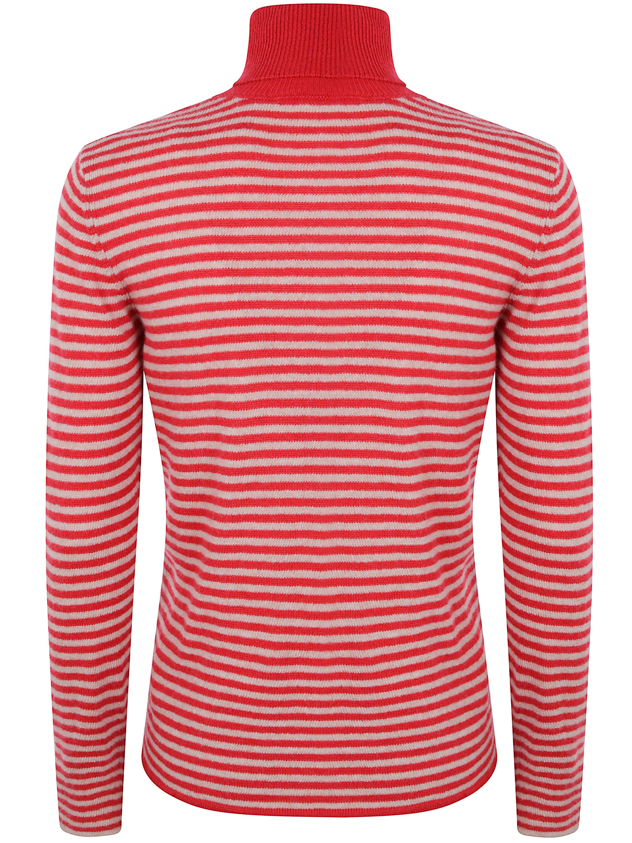 BASE Wool & Cashmere Striped Turtleneck