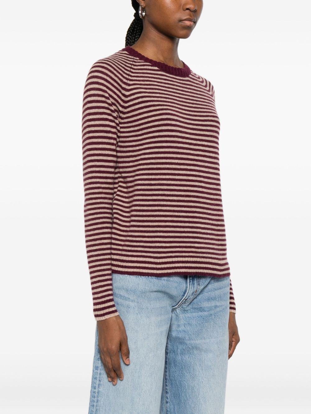 BASE MILANO Striped Wool Sweater