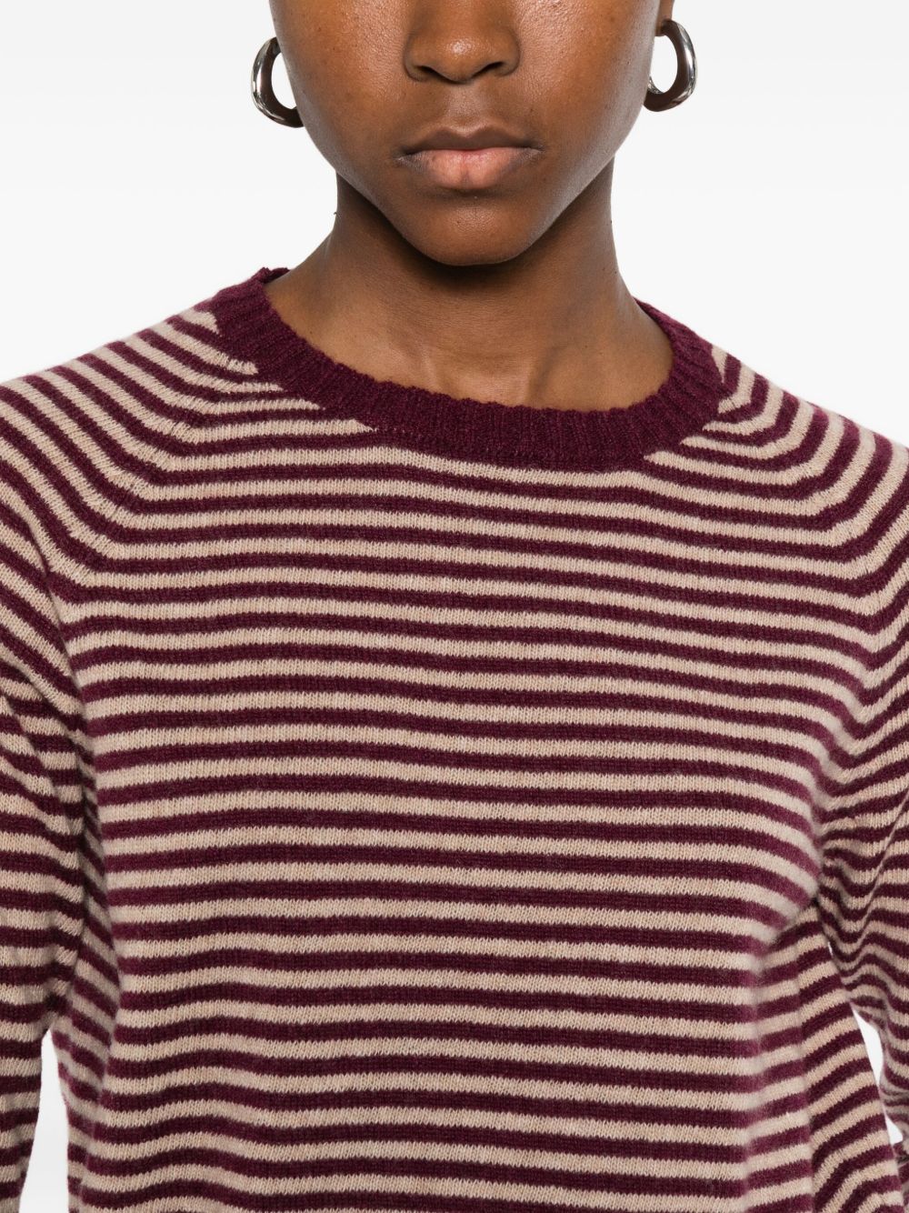 BASE MILANO Striped Wool Sweater
