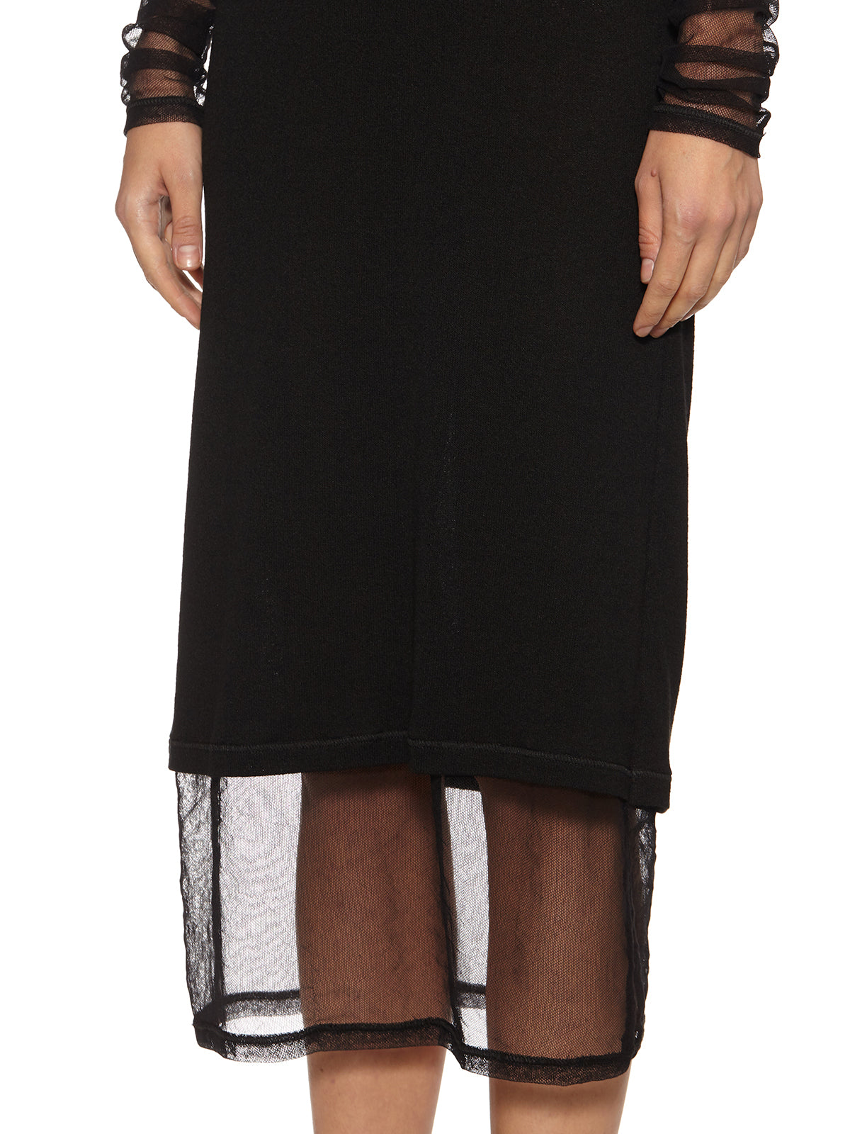 ANDREA YA'AQOV Mini Tulle Mesh Dress - Size S