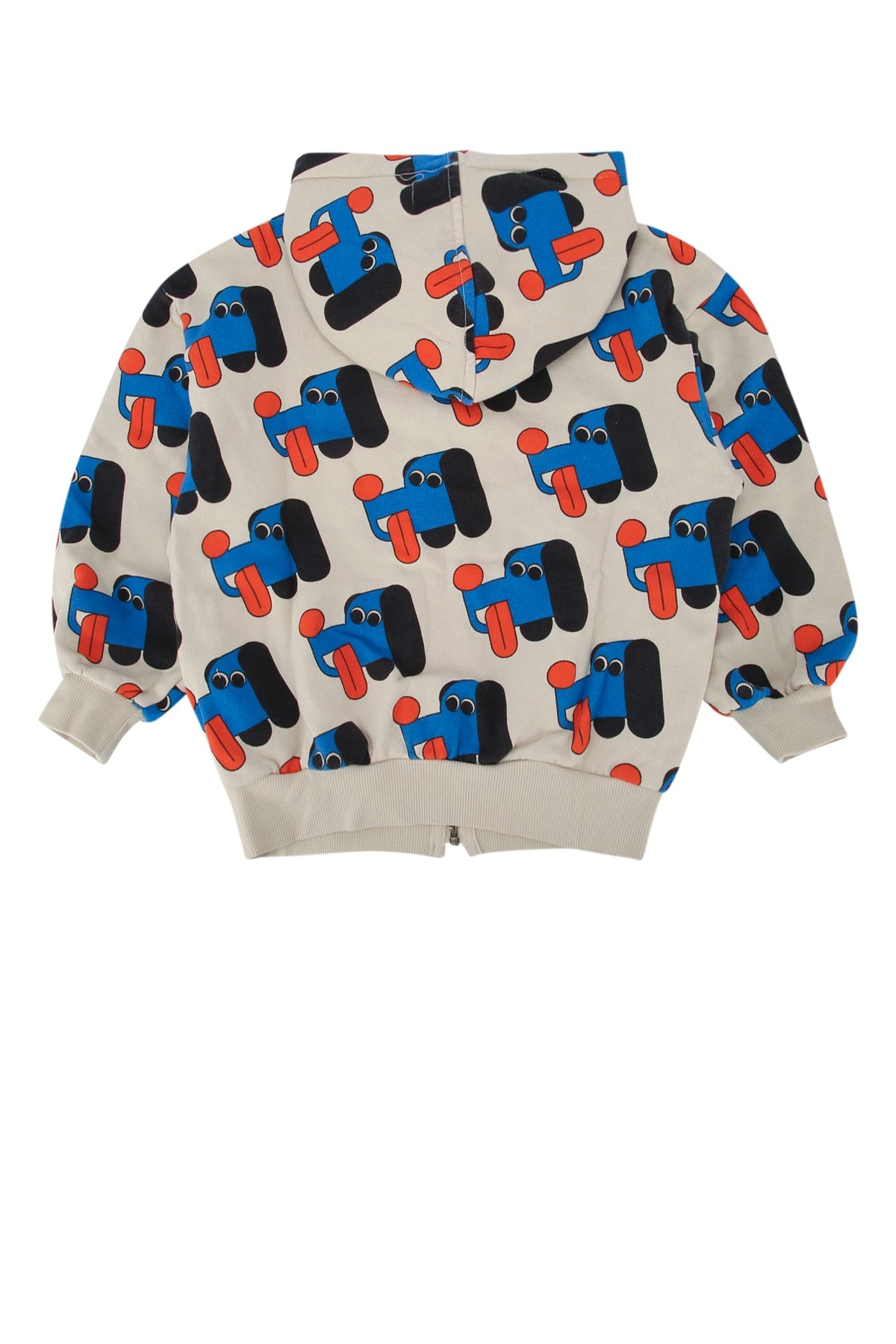 BOBO CHOSES Mini Doggy Mate All Over Zipped Hoodie