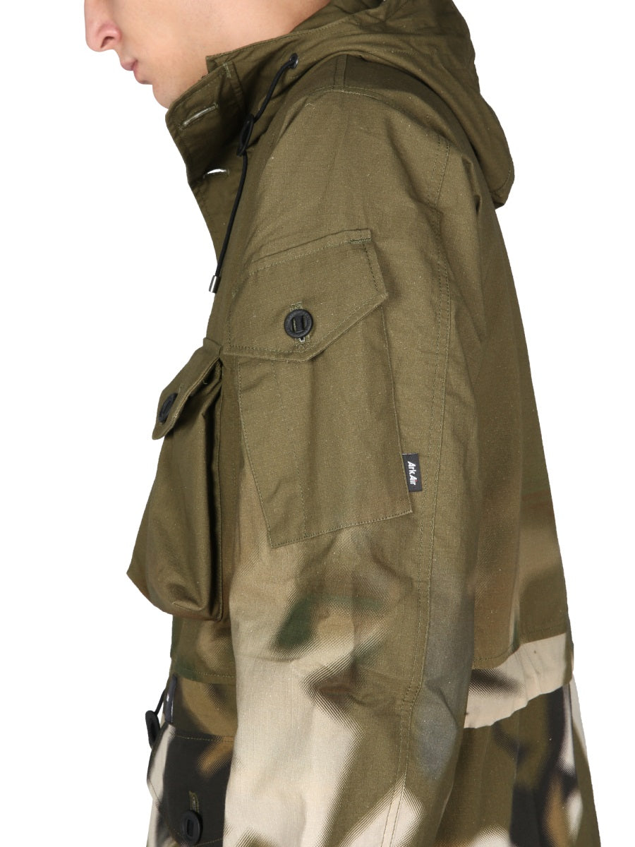 ARKAIR Premium Hooded High Neck Smoke Jacket for Men