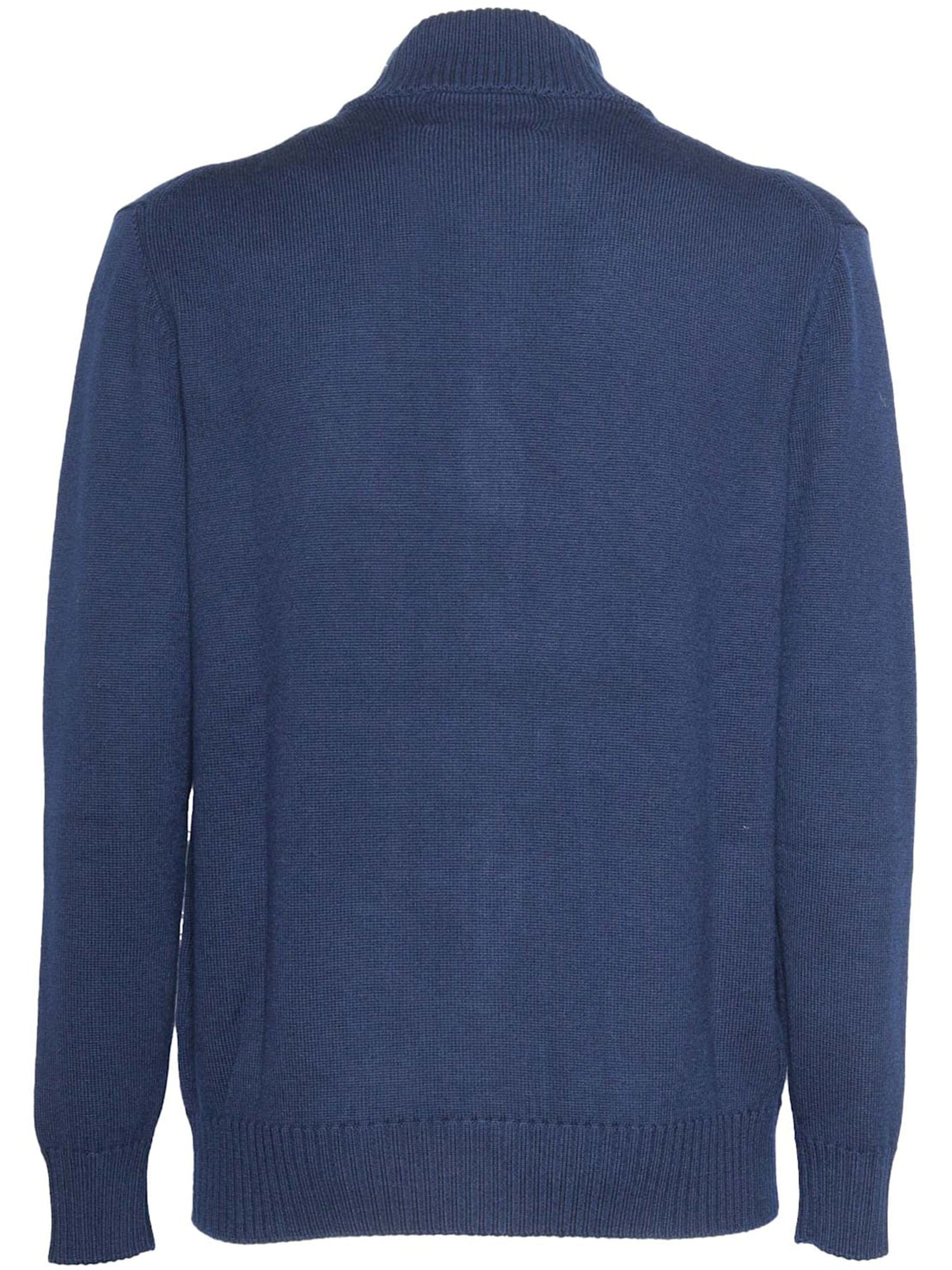 BALLANTYNE Cashmere Zipped T-Neck Cardigan for Men