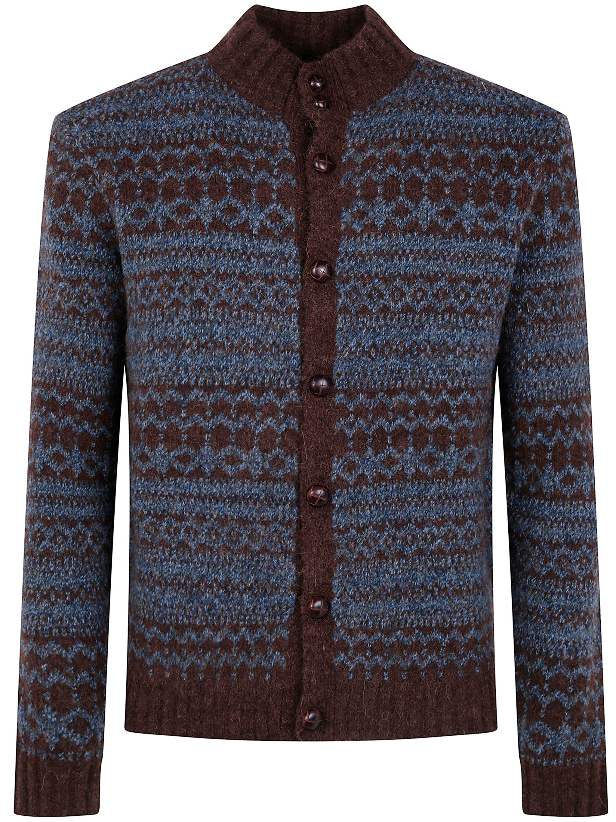 BALLANTYNE Men's T Neck Cardigan