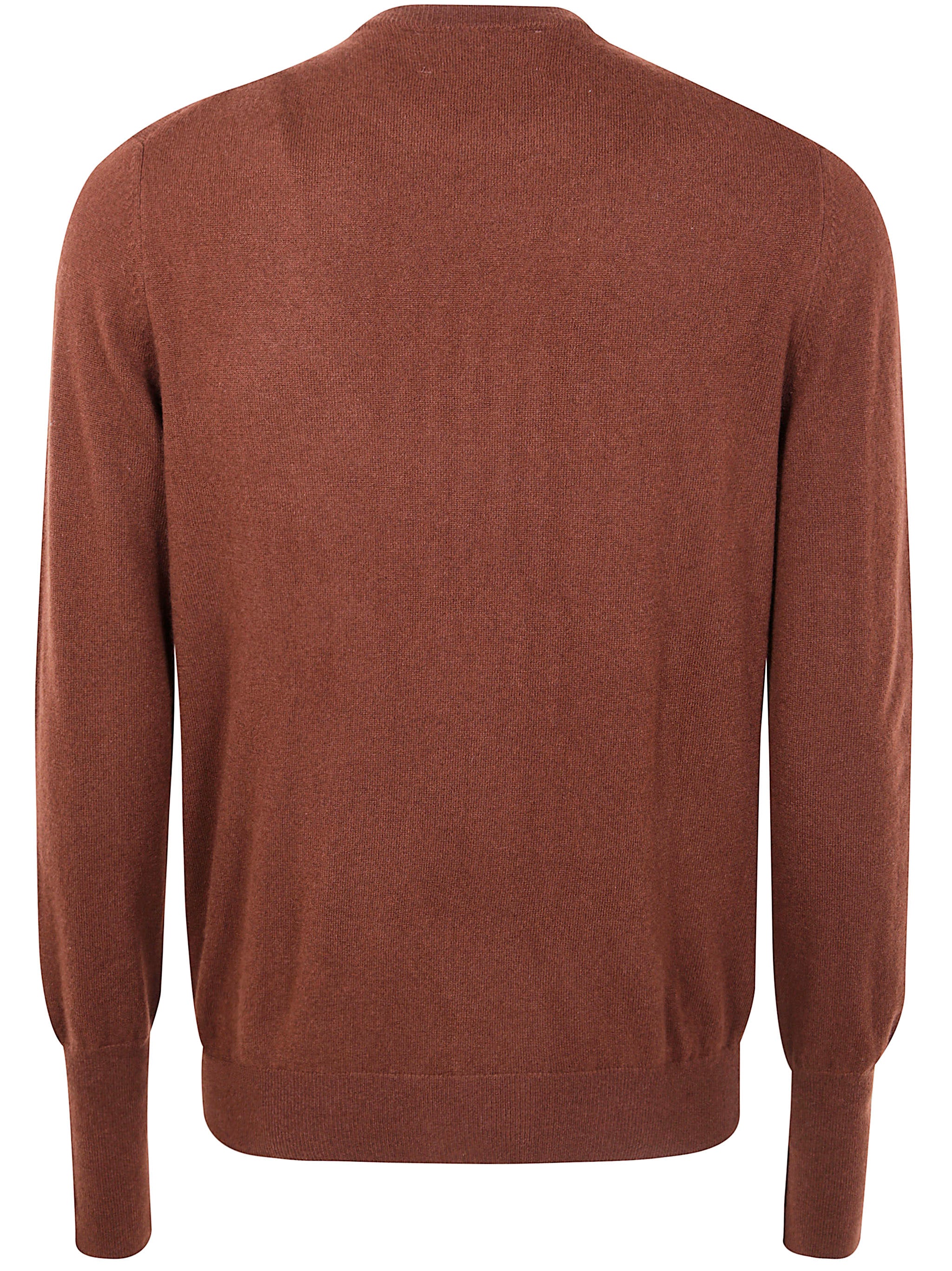 BALLANTYNE Classic R Neck Cashmere Pullover for Men