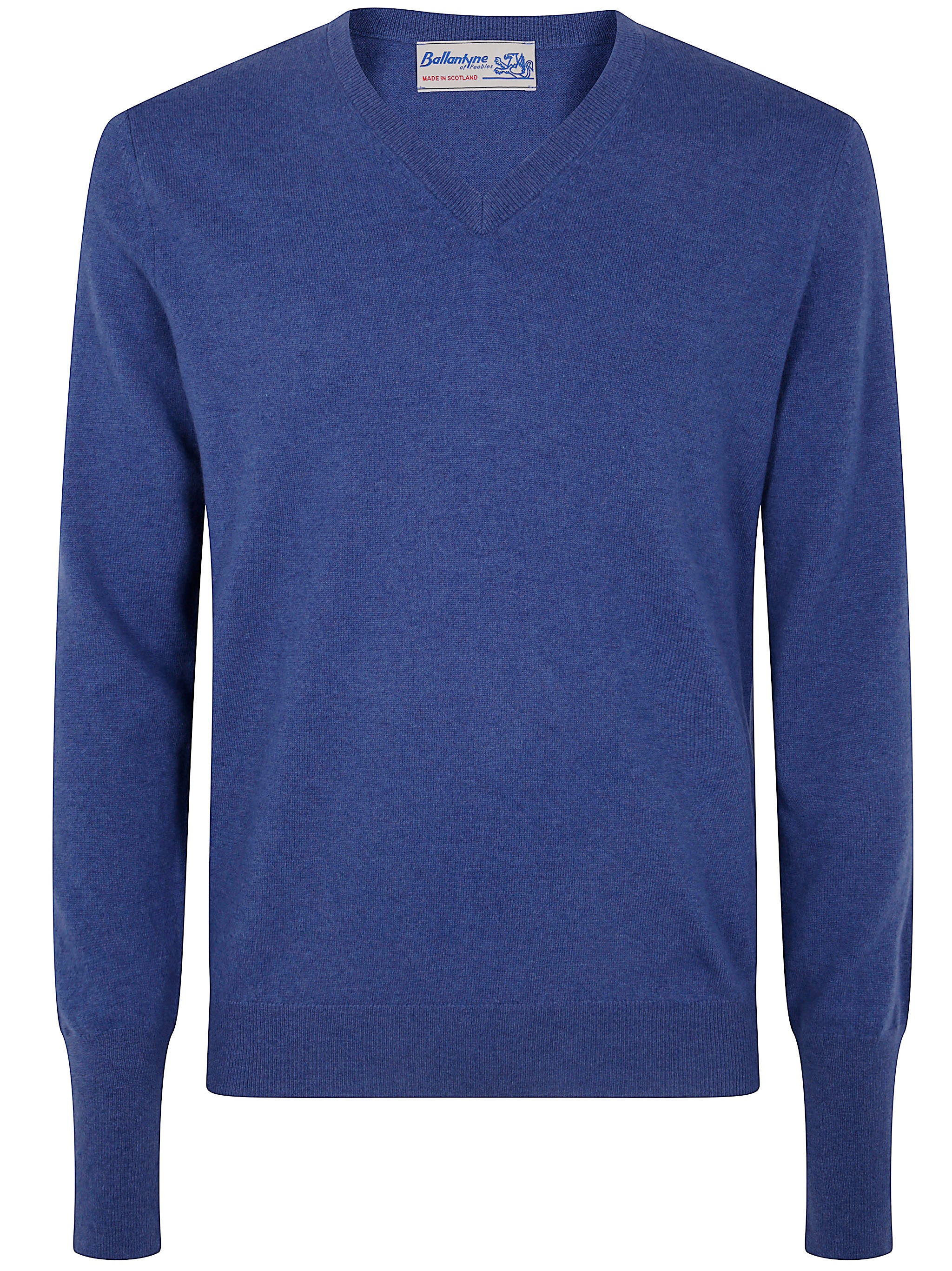 BALLANTYNE Classic V Neck Cashmere Pullover for Men