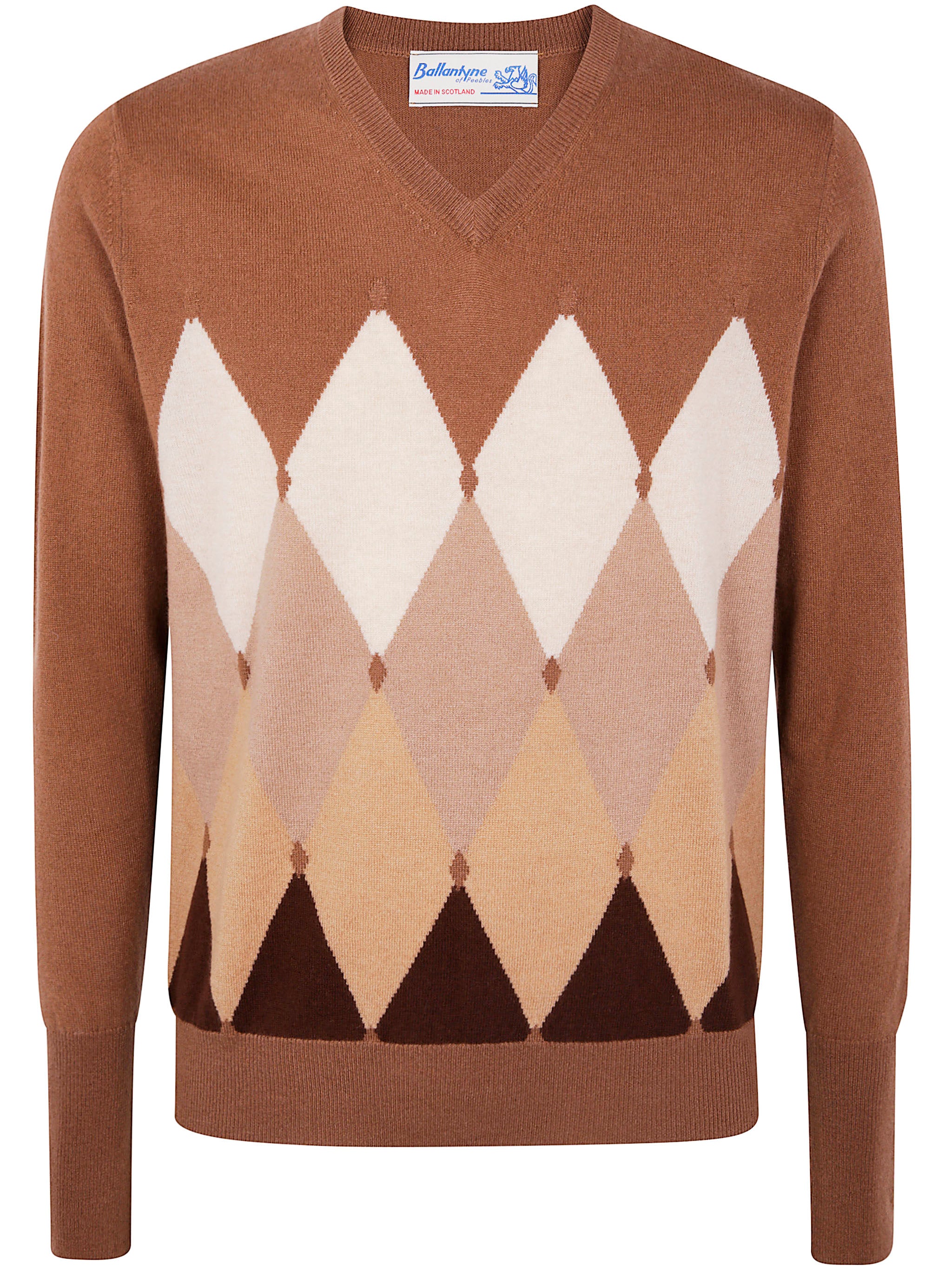 BALLANTYNE Classic V Neck Cashmere Pullover