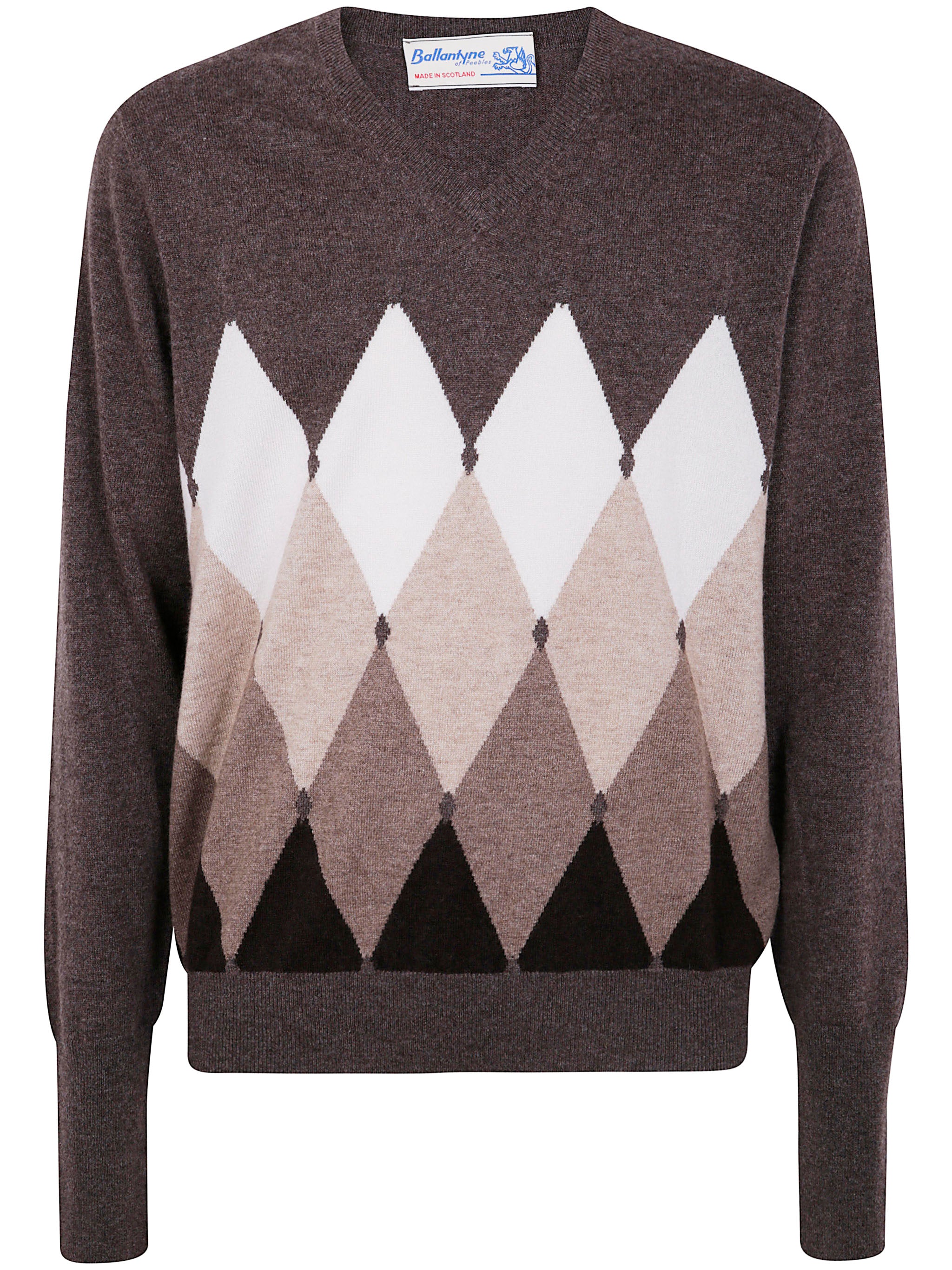 BALLANTYNE Essential V Neck Pullover for Men - FW25