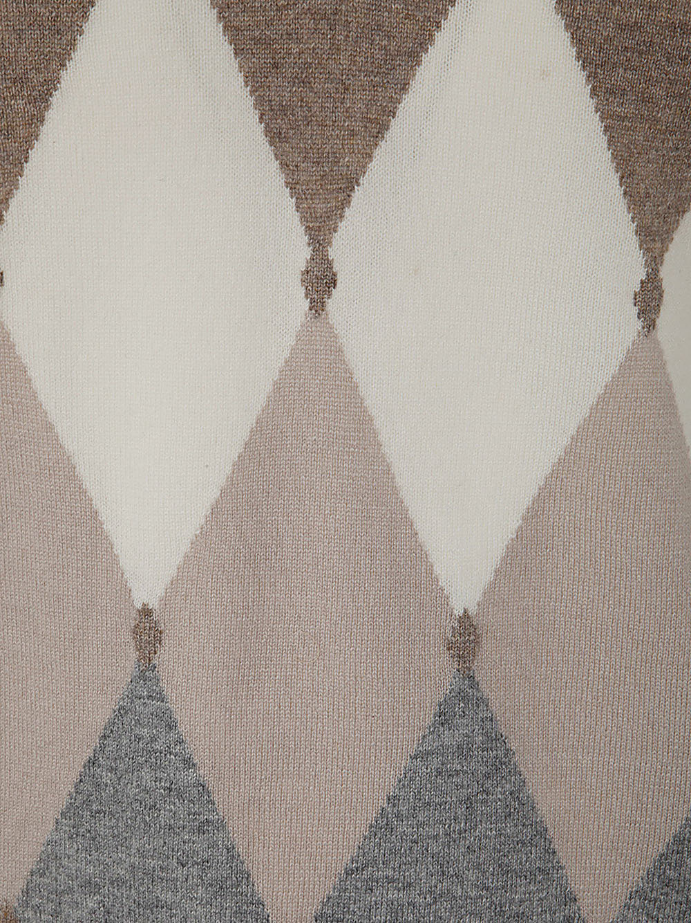 BALLANTYNE V Neck Pullover with Diamond Detail - Men's Fashion Sweater