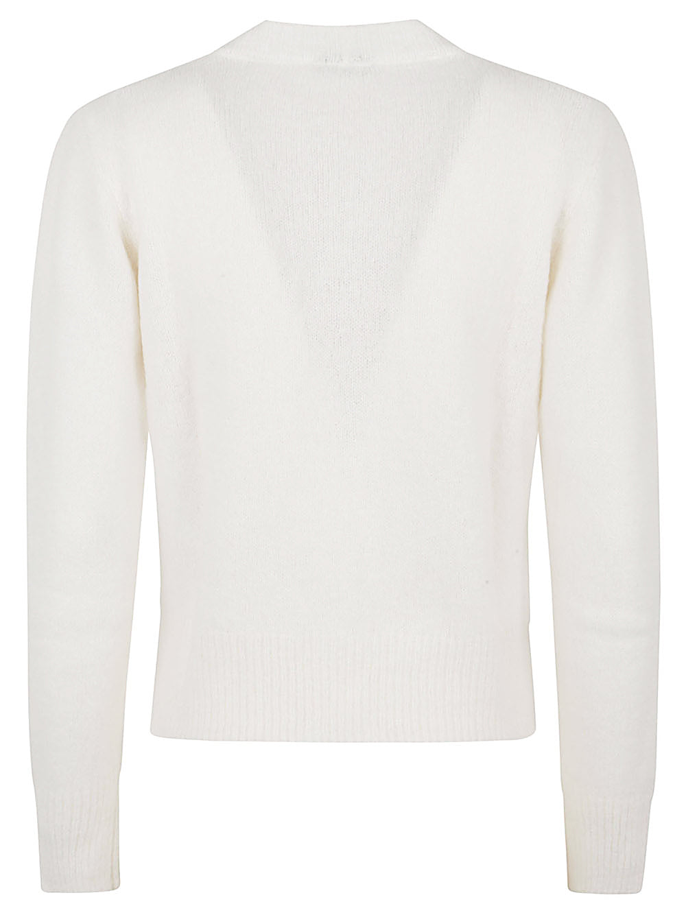 BASE MILANO Wool V-Necked Cardigan for Women