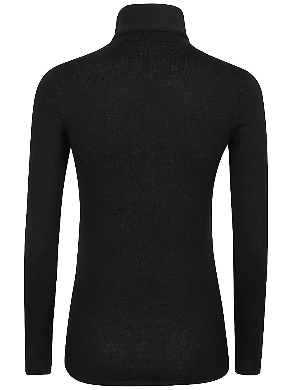 BASE MILANO Long-Sleeved Sweater with High Neck and Straight Hem