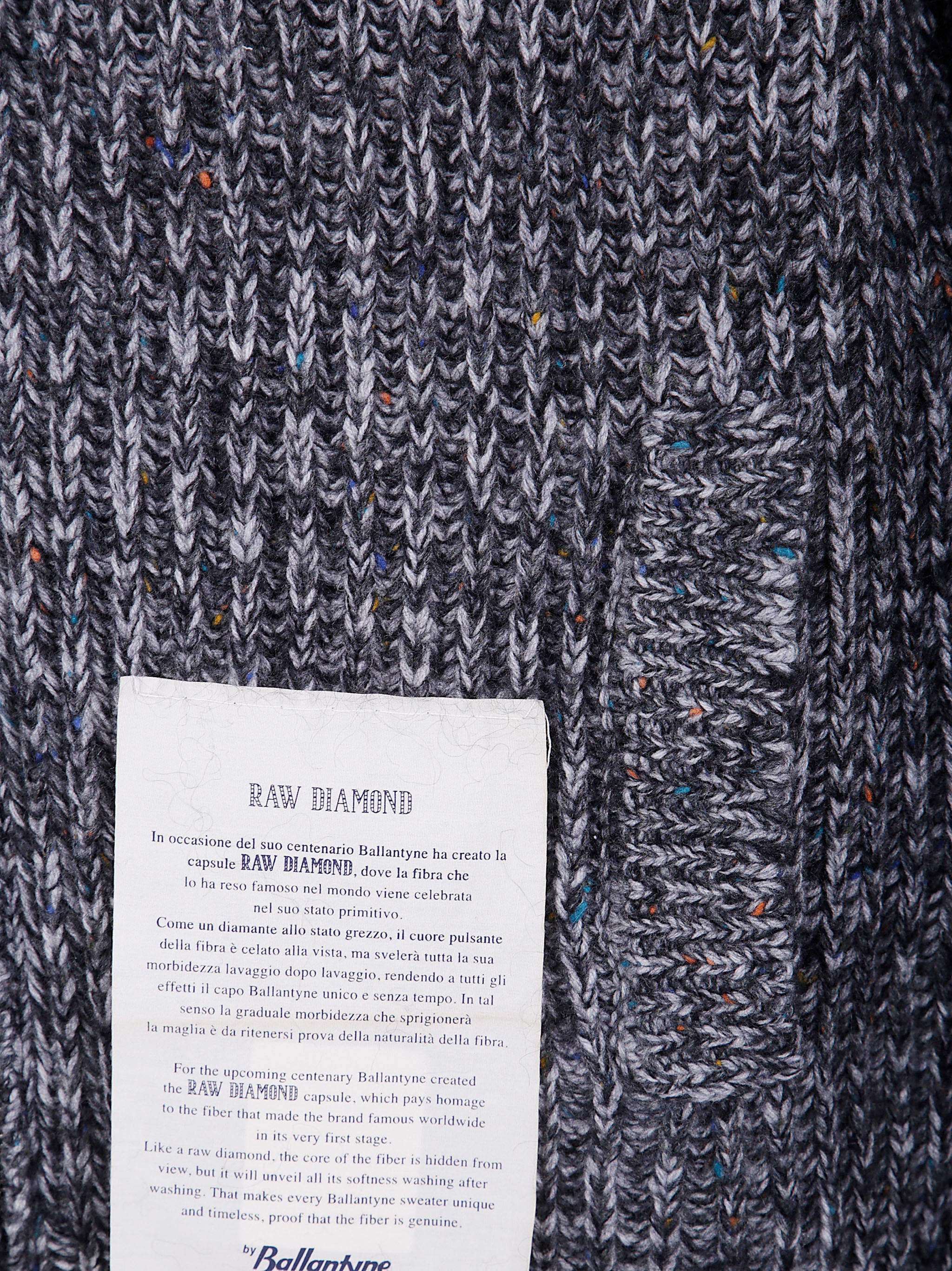 BALLANTYNE Full Zip Cardigan for Men - Sophisticated Knitwear