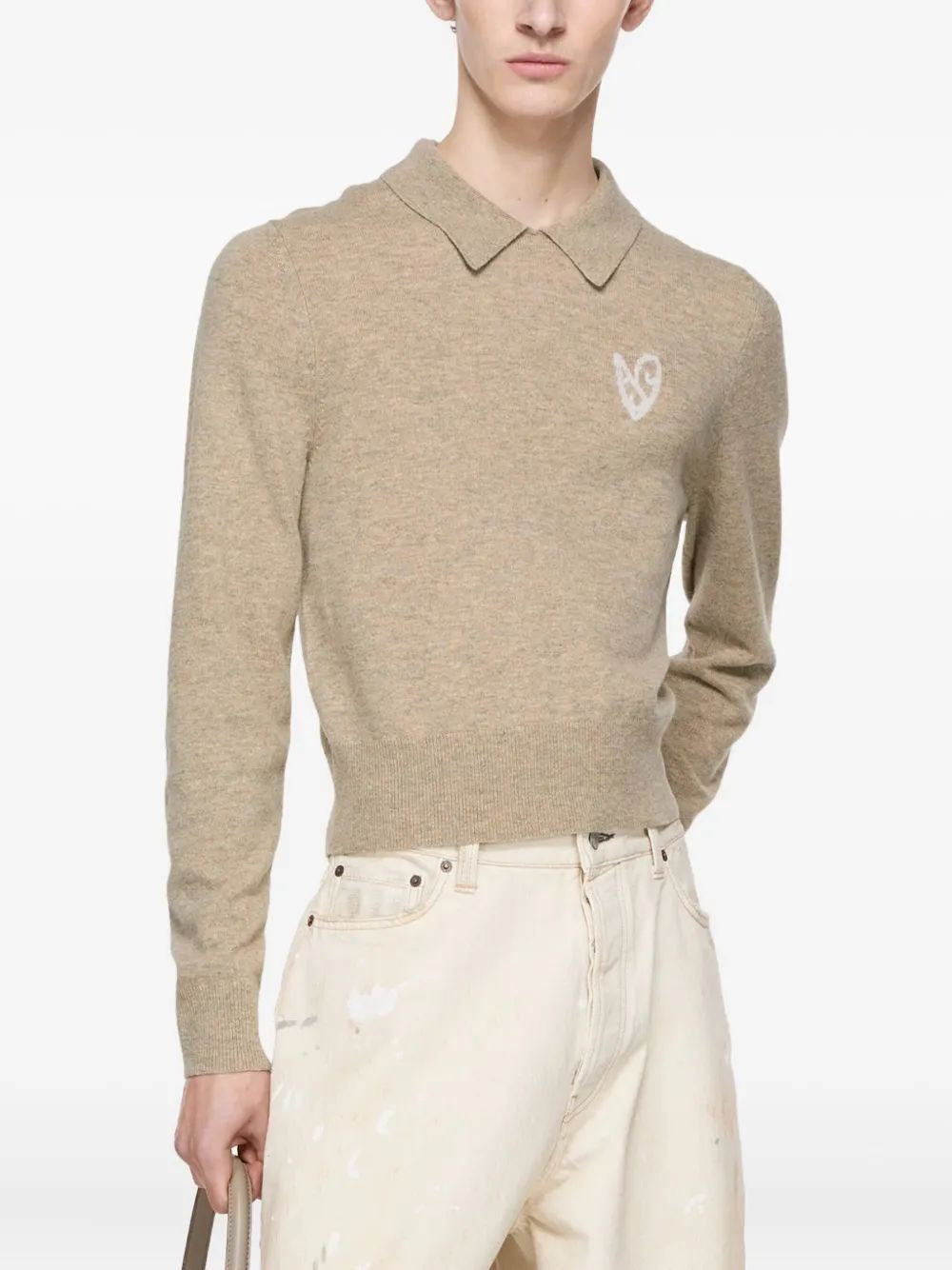 ACNE STUDIOS Heart Richard Yak Blend Knit Sweater