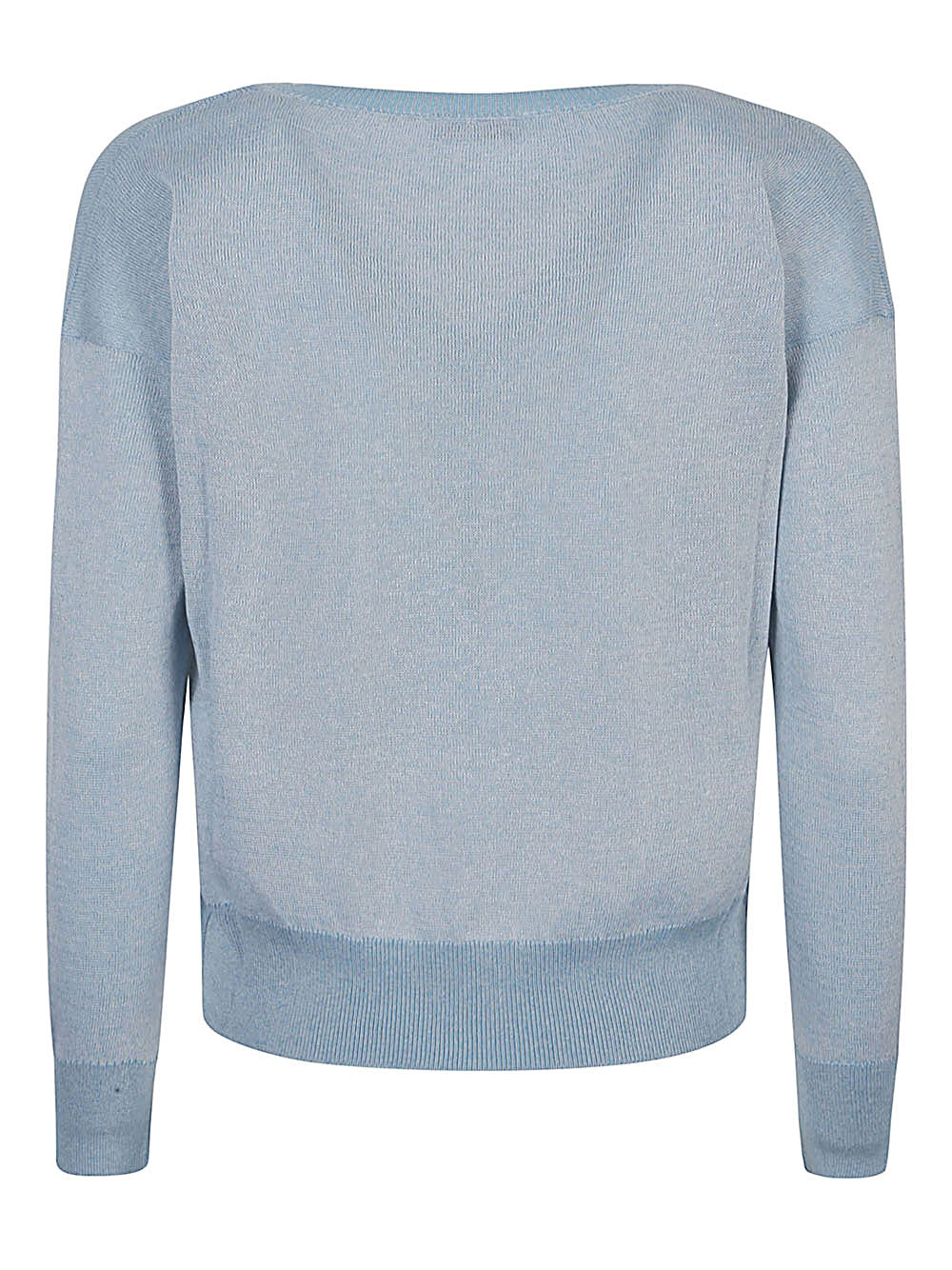 BASE MILANO Cotton Blend V-Neck Sweater for Women - SS24