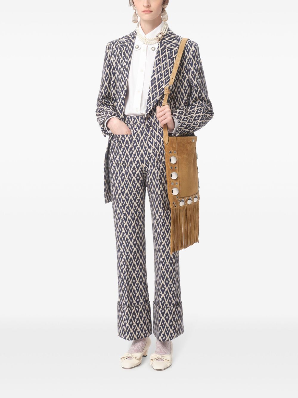 VALENTINO Elegant Cotton Shirt with Button-Down Collar for Women