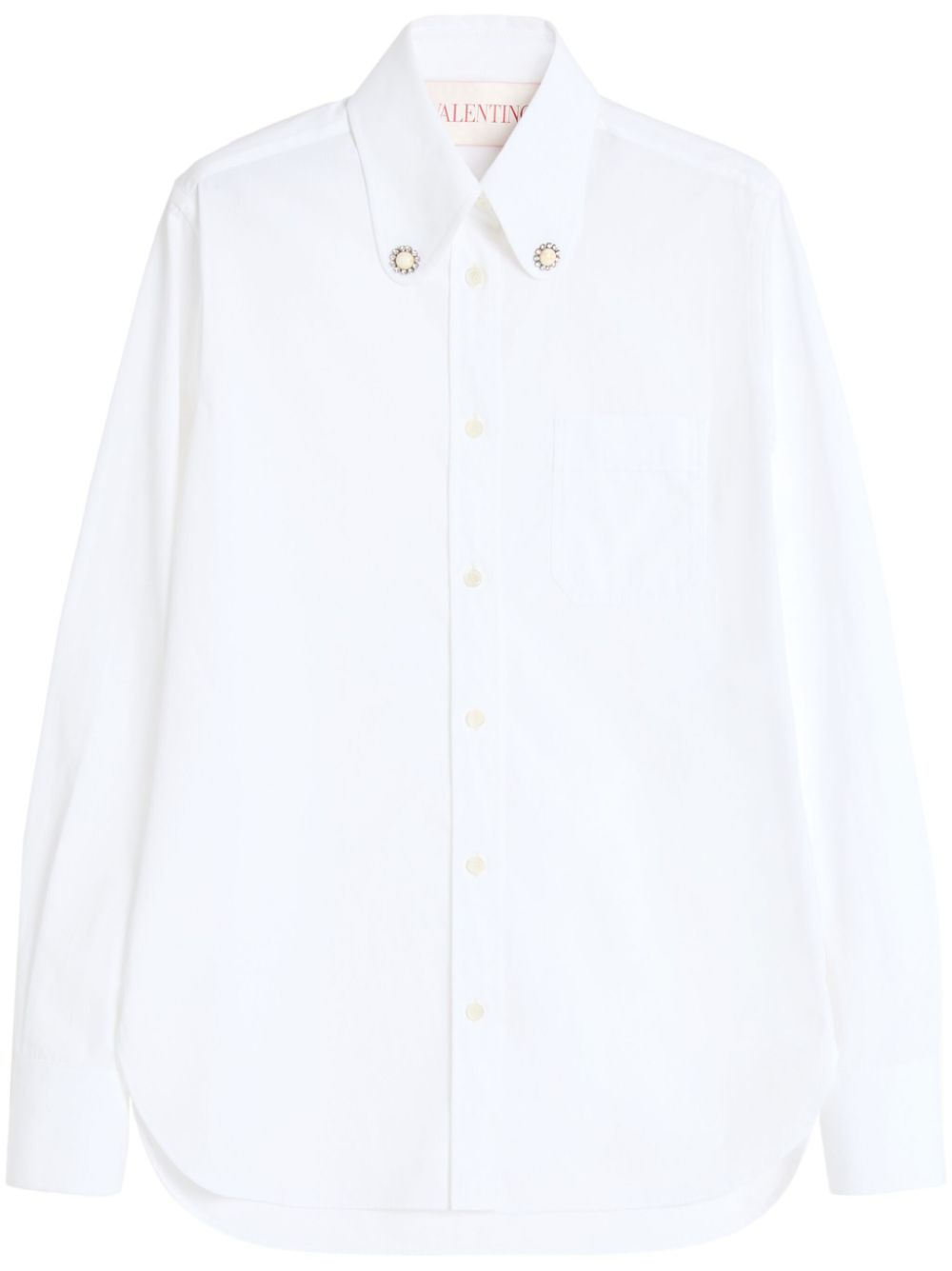 VALENTINO Elegant Cotton Shirt with Button-Down Collar for Women