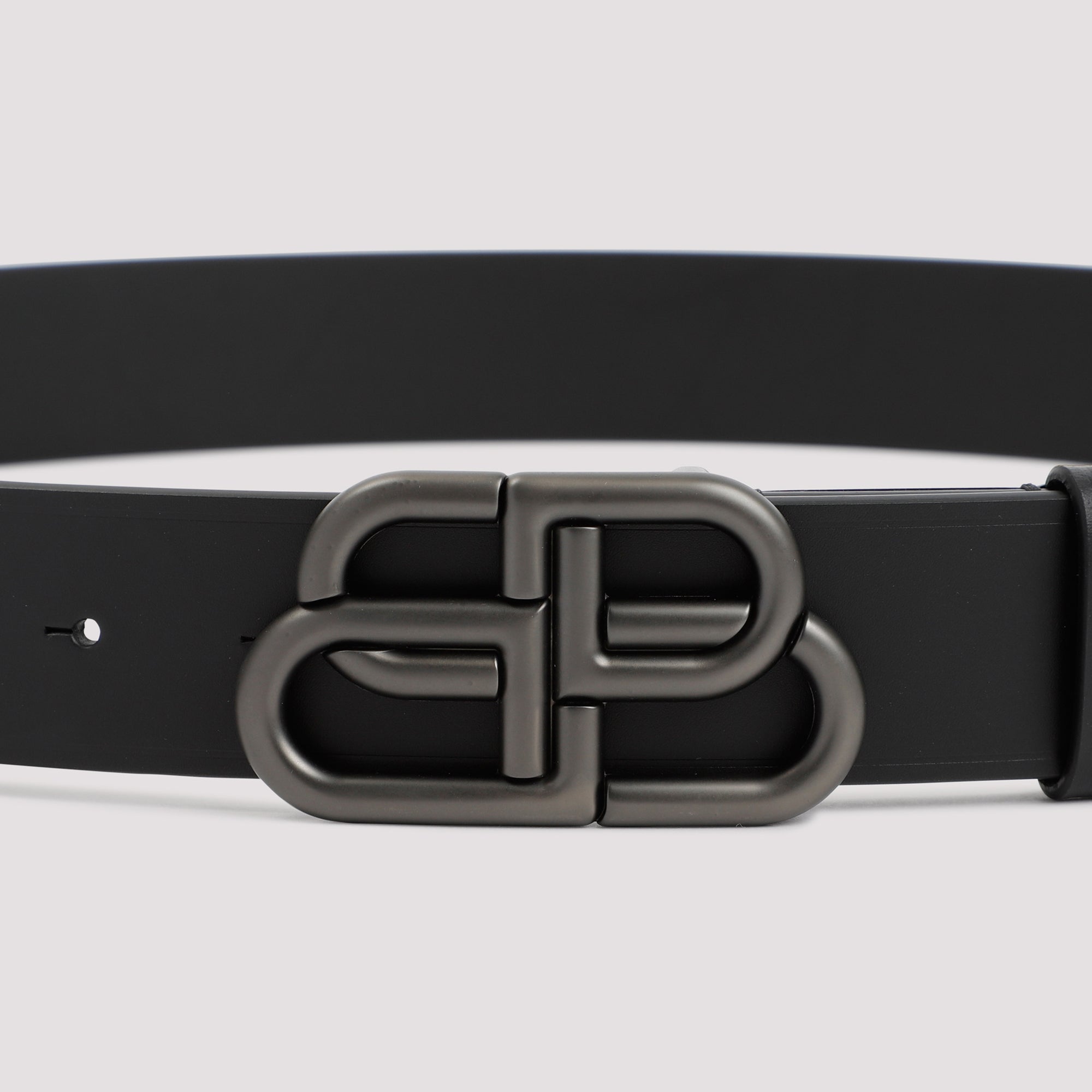 BALENCIAGA BB Leather Belt - 3.5 cm Width