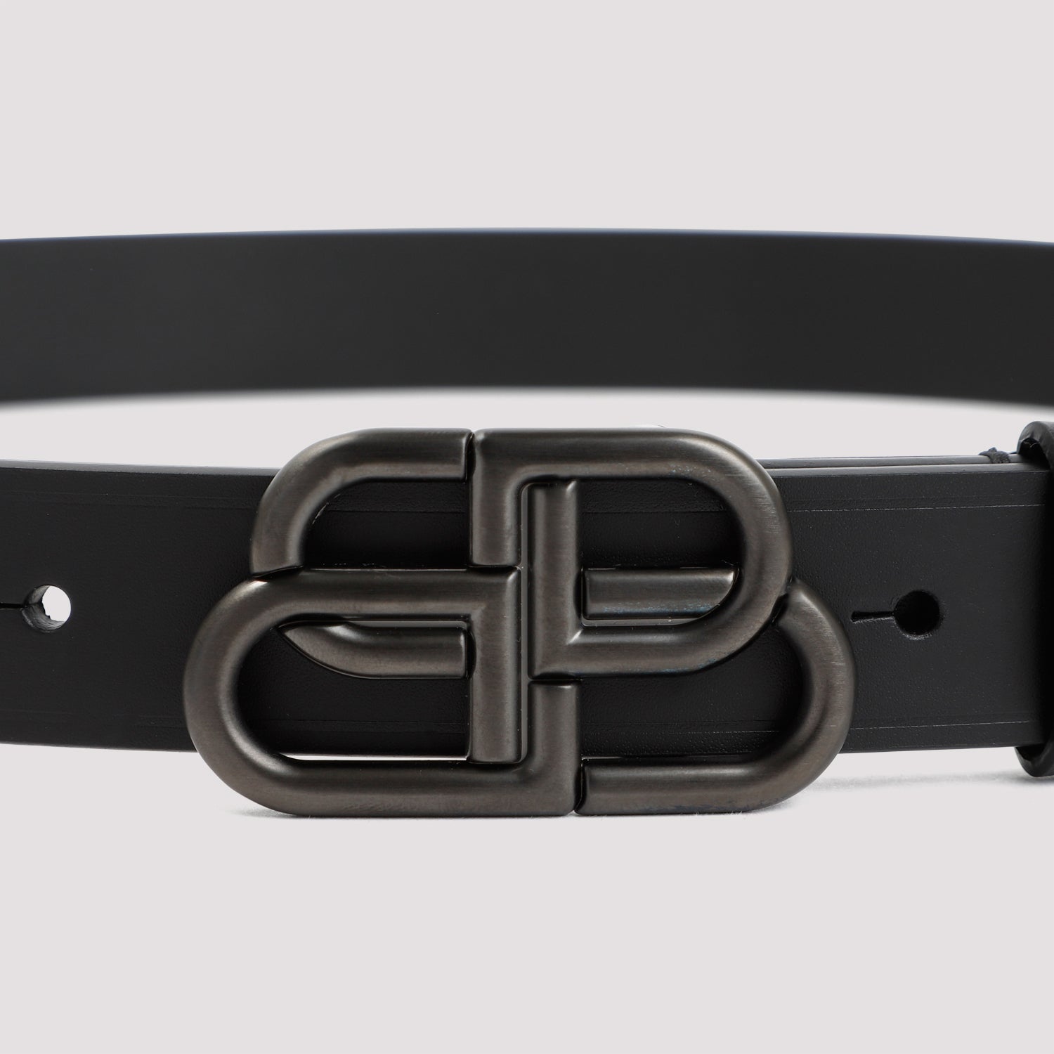 BALENCIAGA BB Leather Belt - 2.8 cm Height