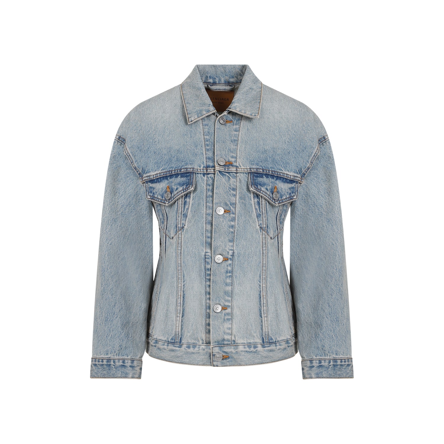 BALENCIAGA Hourglass Denim Jacket for Women