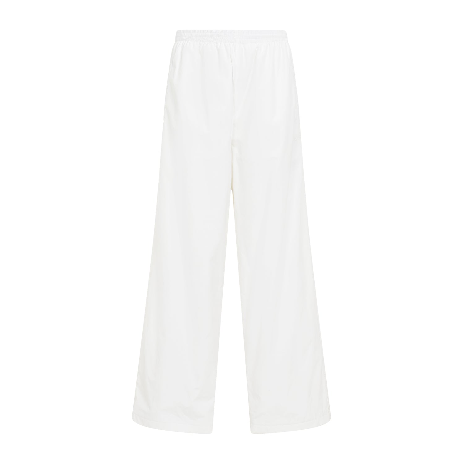BALENCIAGA Wide Leg Trousers with Embroidered Logo