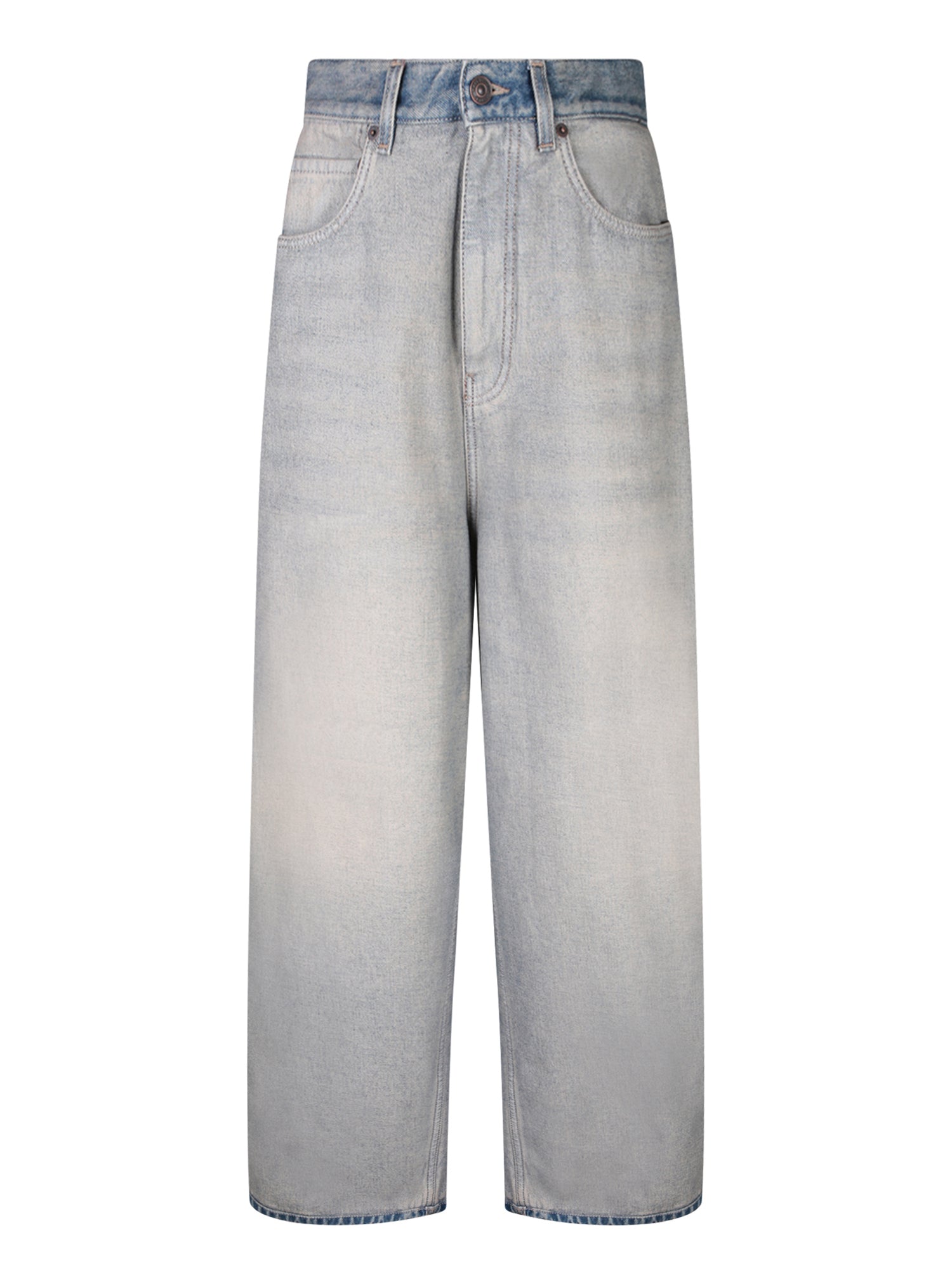 BALENCIAGA Oversized Blue Jeans for Spring and Summer
