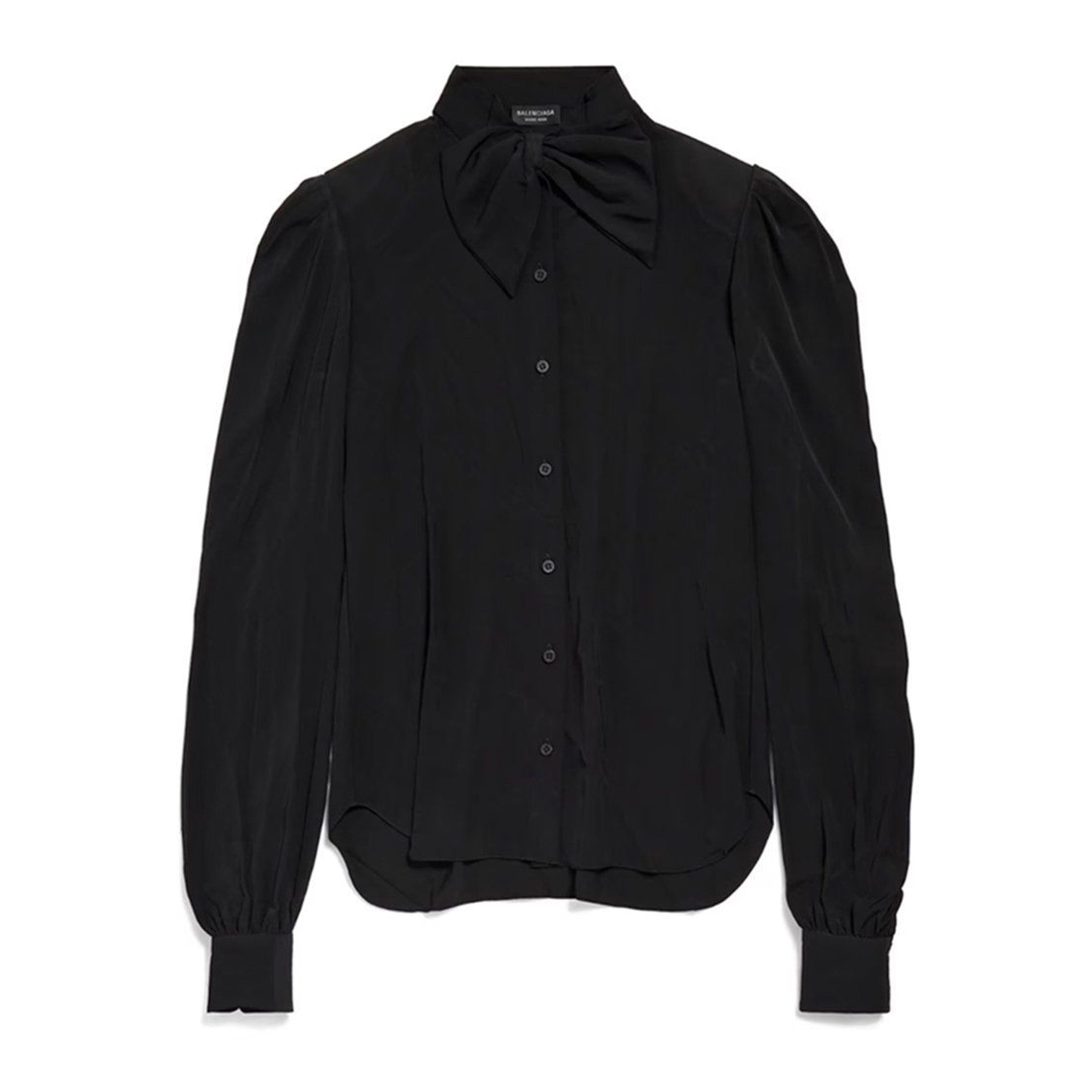 BALENCIAGA Chic Bow Blouse
