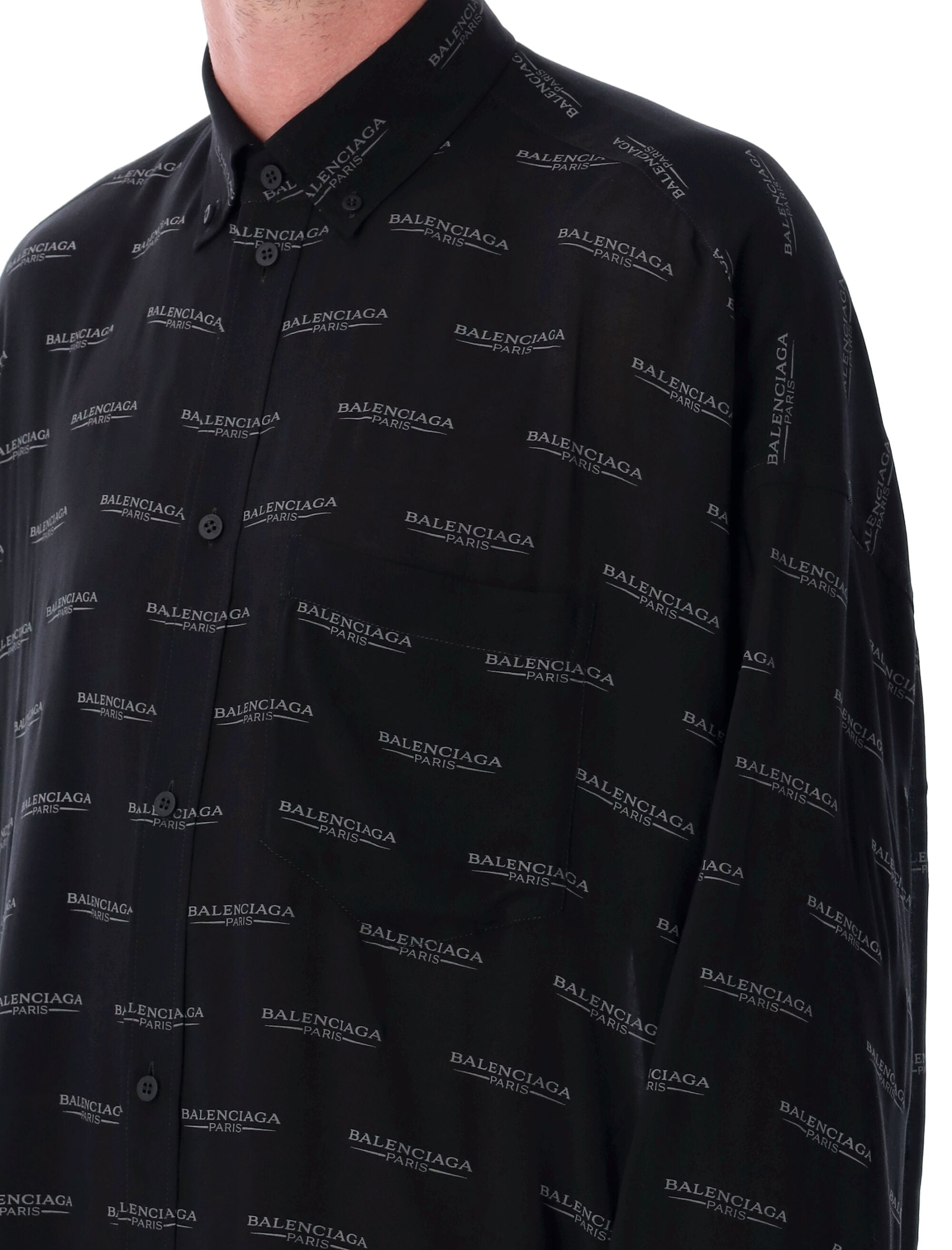 BALENCIAGA Cocoon Fit Button-Down Shirt