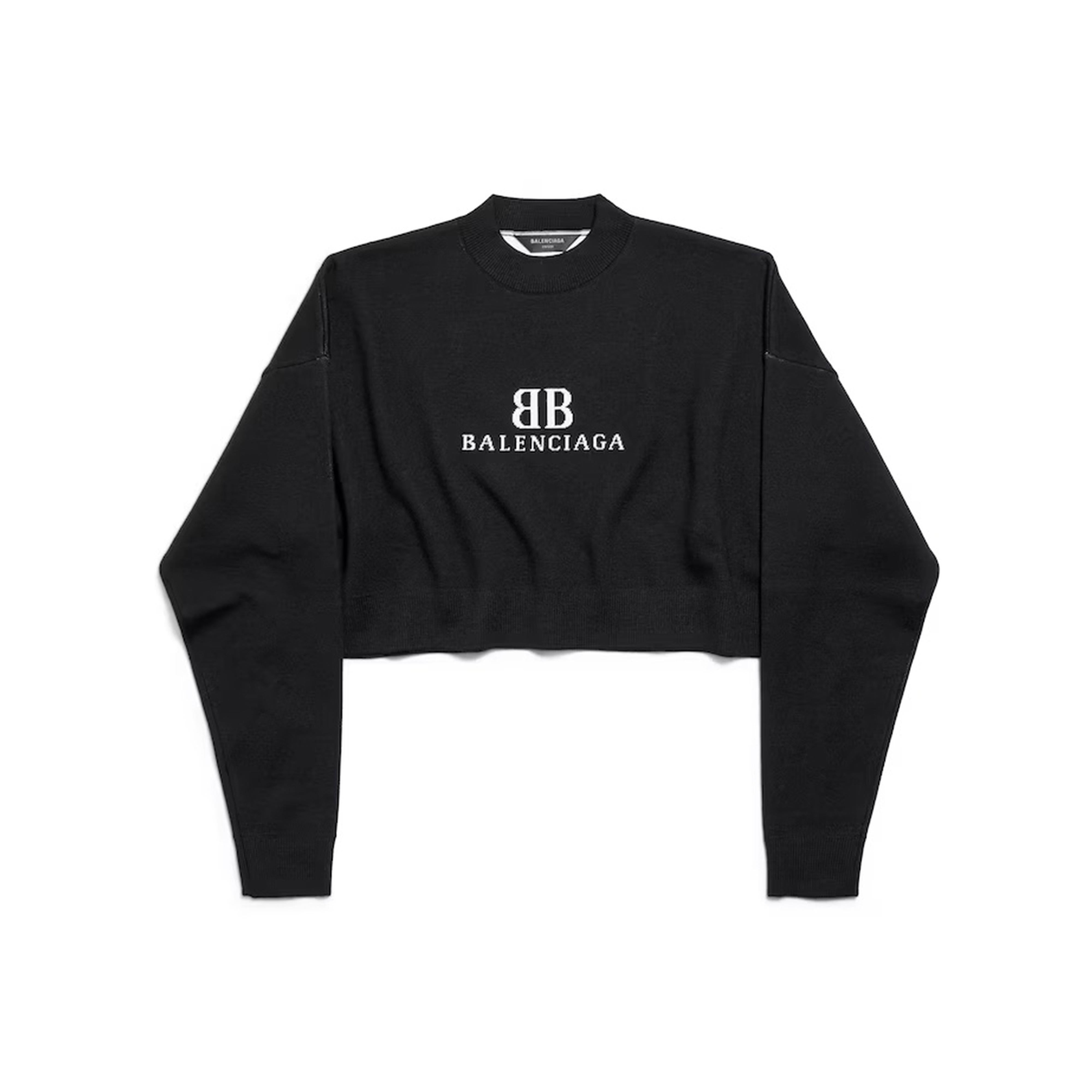 BALENCIAGA Cropped Mini Sweater