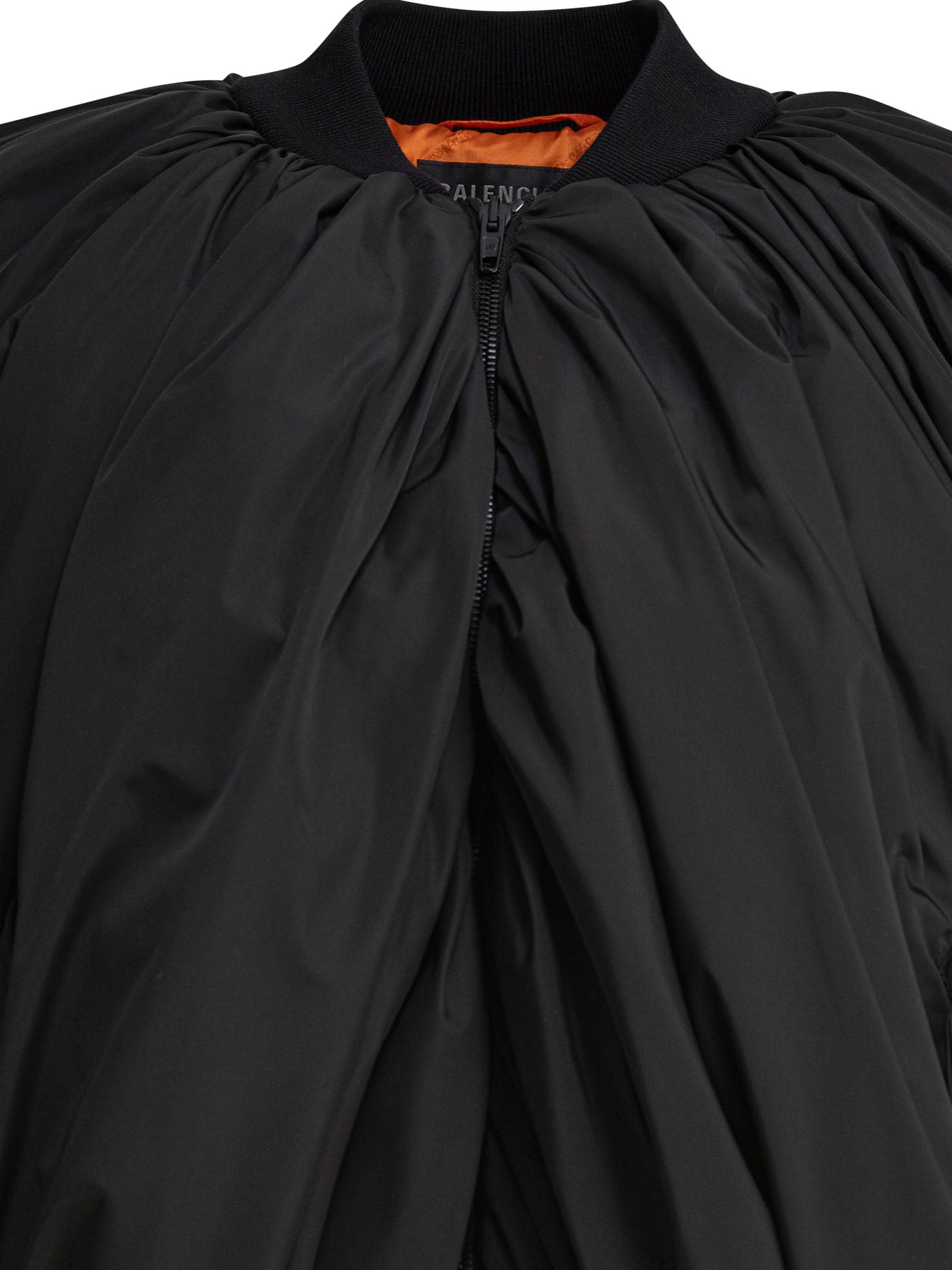 BALENCIAGA Draped Bomber Jacket - Oversized Fit for Women