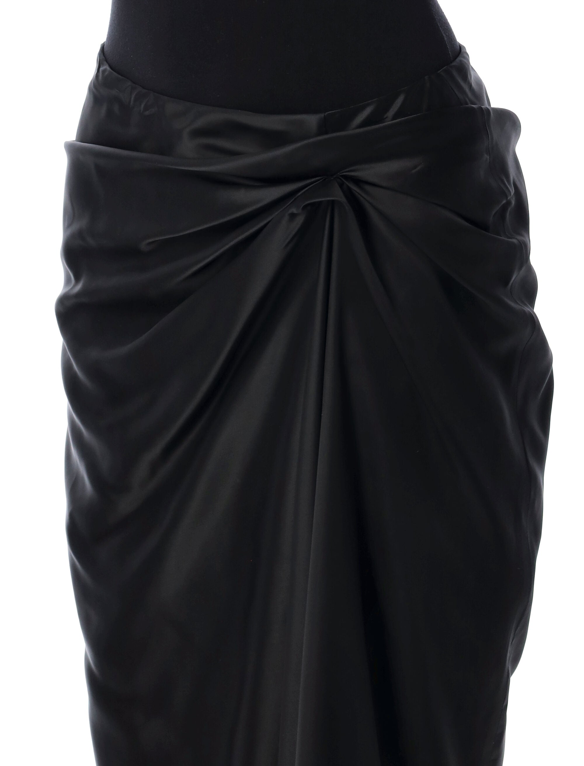 BALENCIAGA Draped Midi Skirt for Women - Size 36