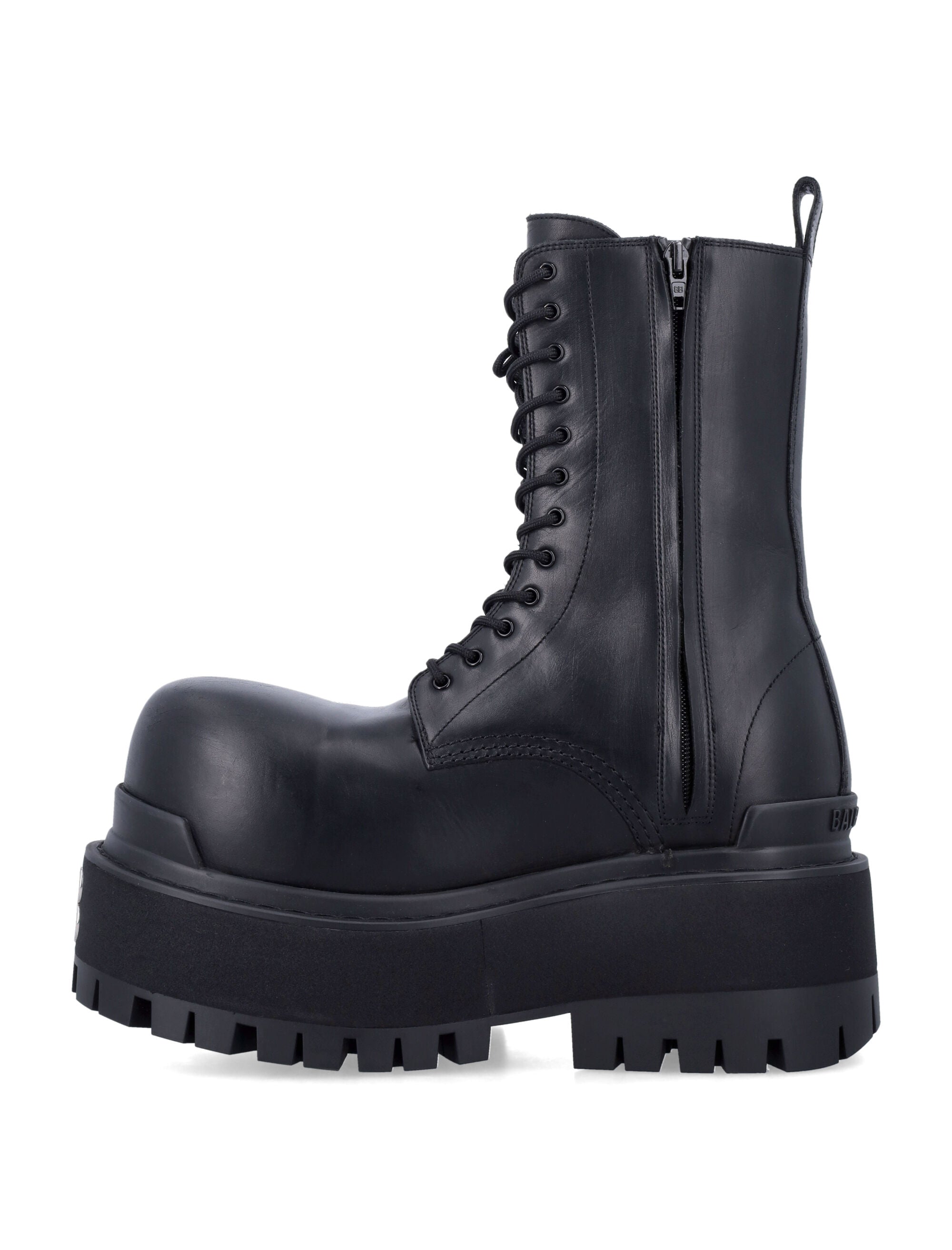 BALENCIAGA Giant Platform Boots with Worn-Out Effect - 8 cm Platform