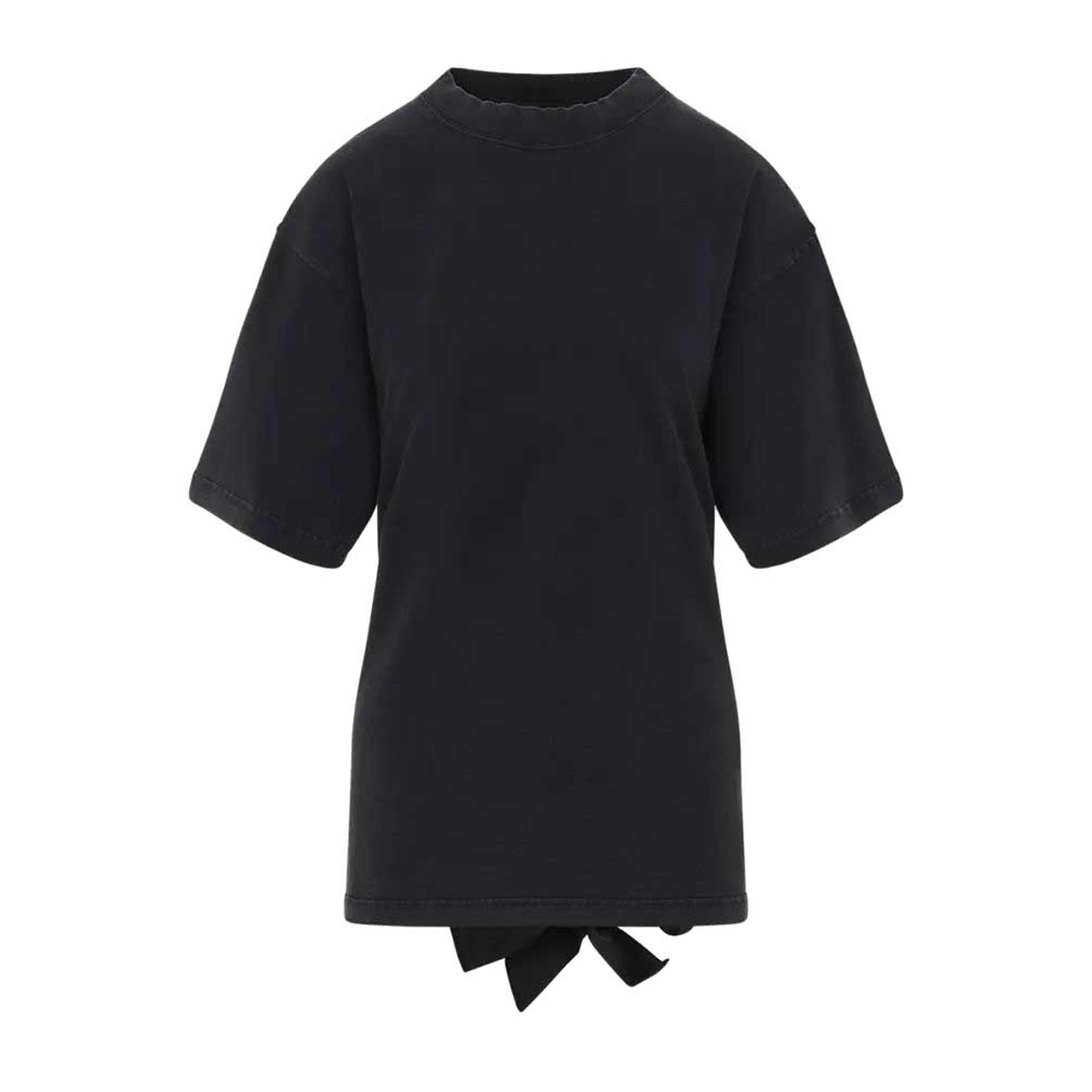 BALENCIAGA Lace-up T-shirt for Women - Spring Summer 25
