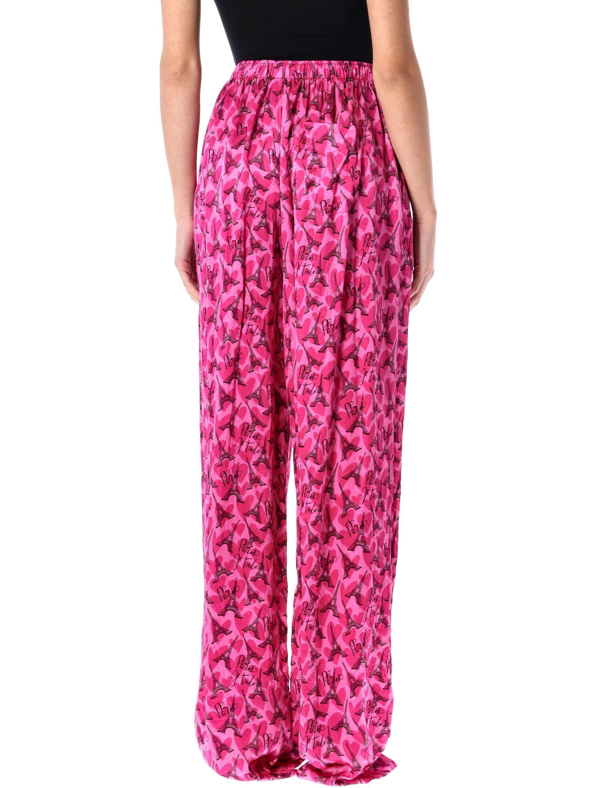 BALENCIAGA Luxurious Silk Satin Pyjama Pants - Size 36