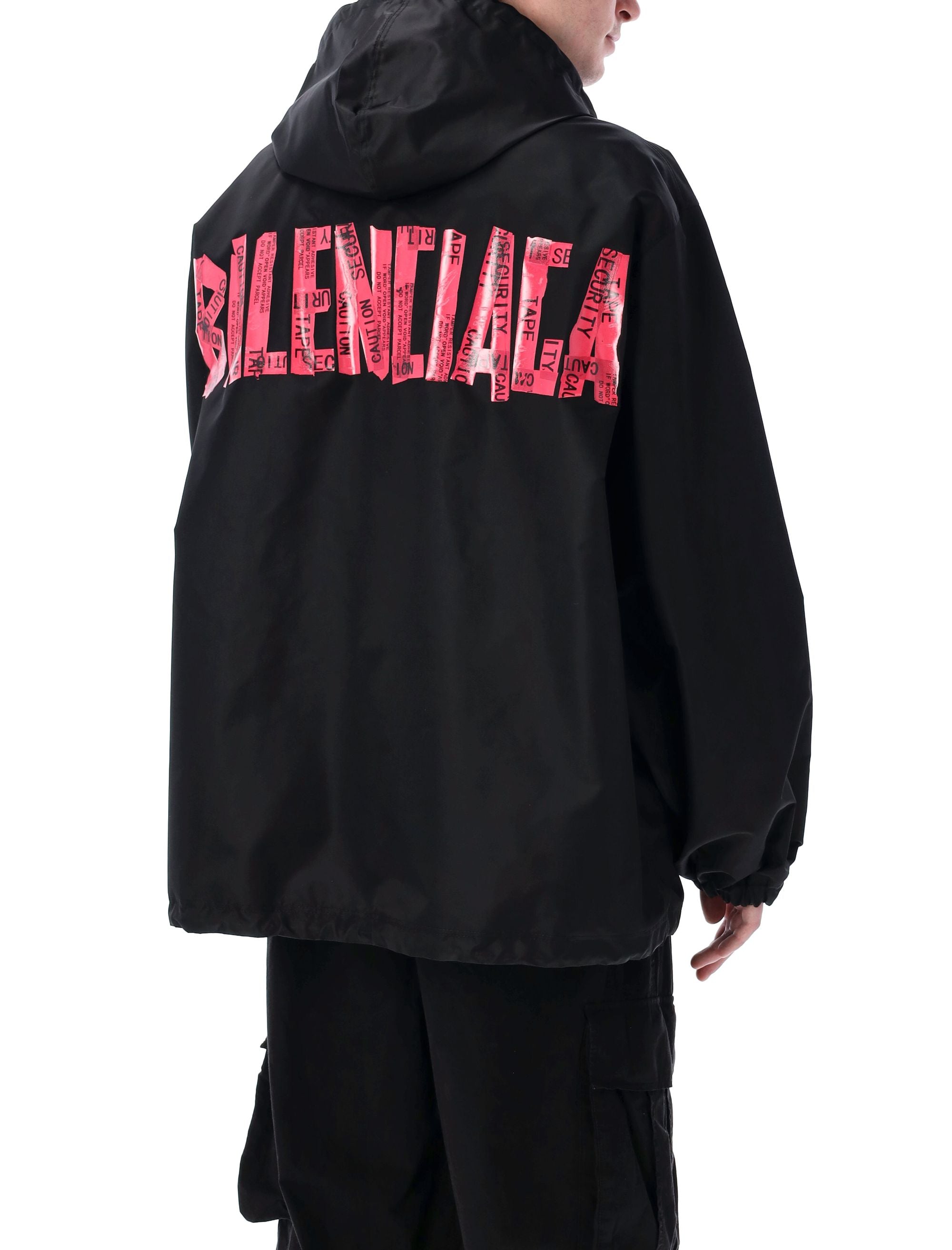 BALENCIAGA Oversized Tape Nylon Bomber Jacket - Size 48