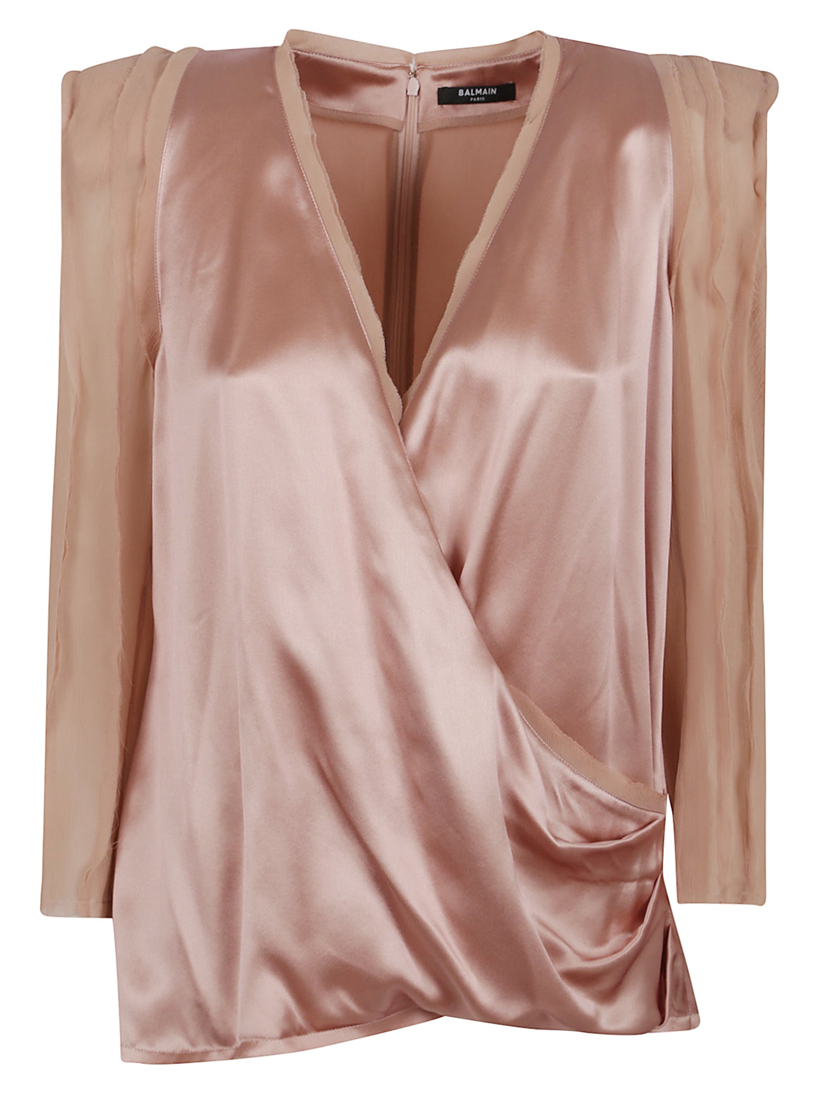 BALMAIN Elegant Mini Silk Top for Women
