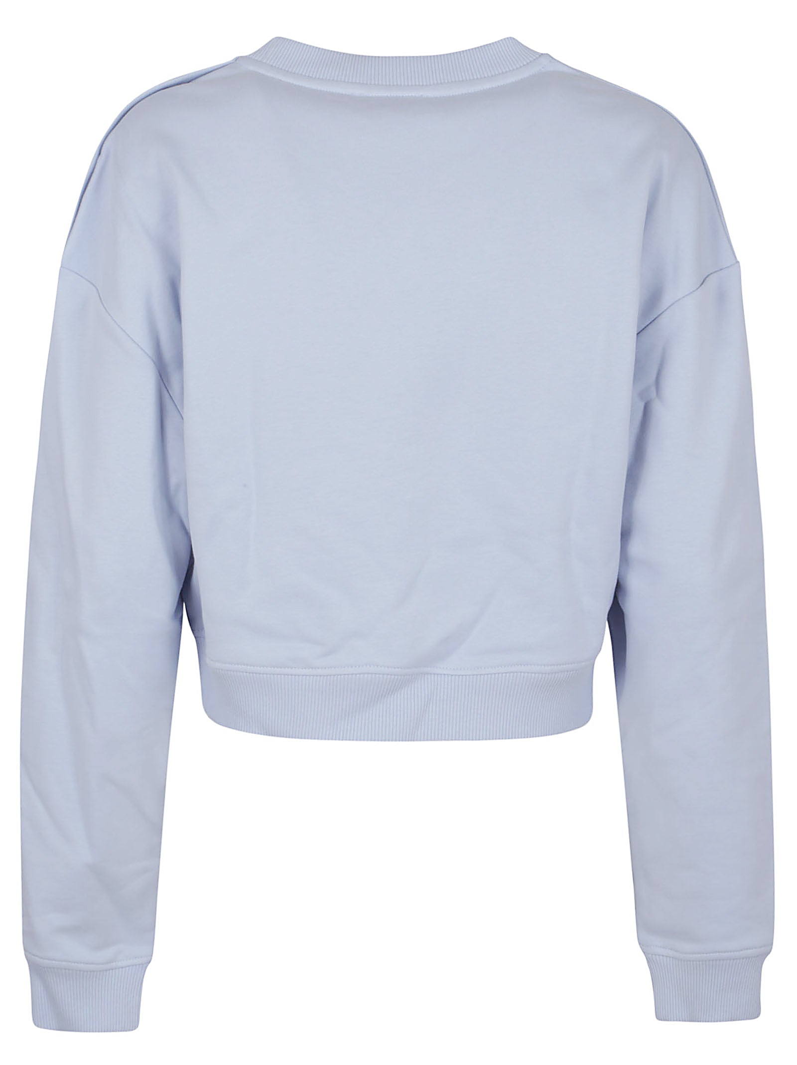 BALMAIN Trendy Cropped Sweatshirt with Gold Accents